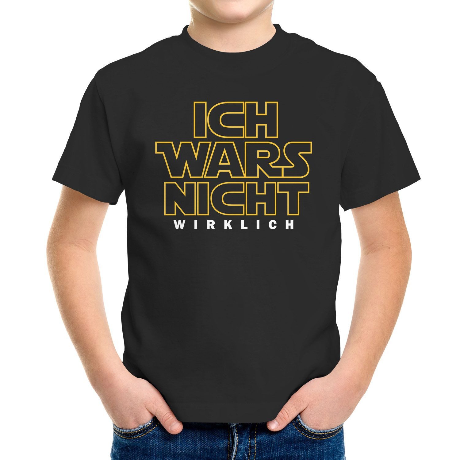 Print-Shirt Kinder T-Shirt Jungen Ich Wars nicht Wirklich Spruch lustig
