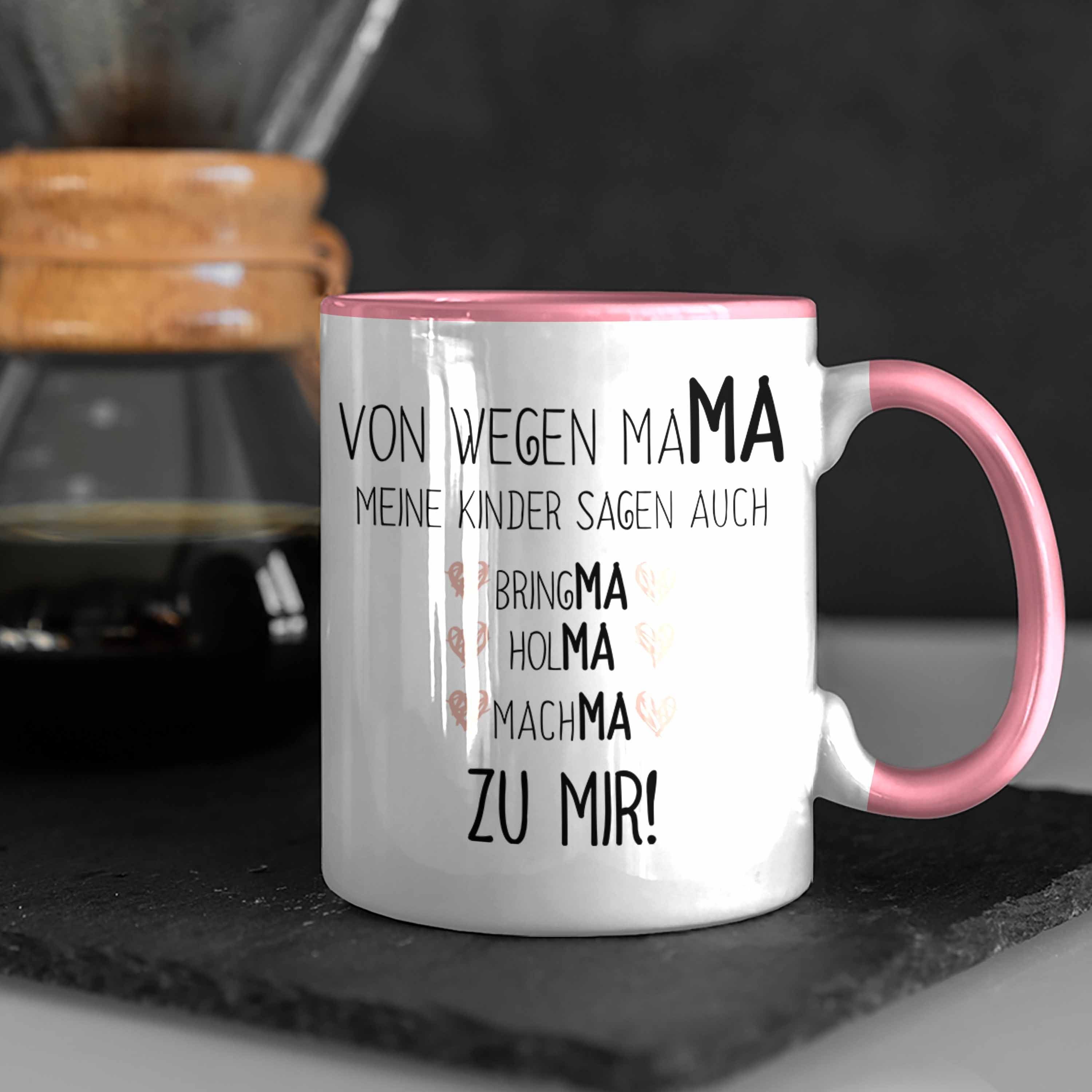 - Muttertag Rosa Trendation Mama von Mutter mit Tochter Spruch Sohn Tasse Geschenk Kaffeetasse Trendation Tasse