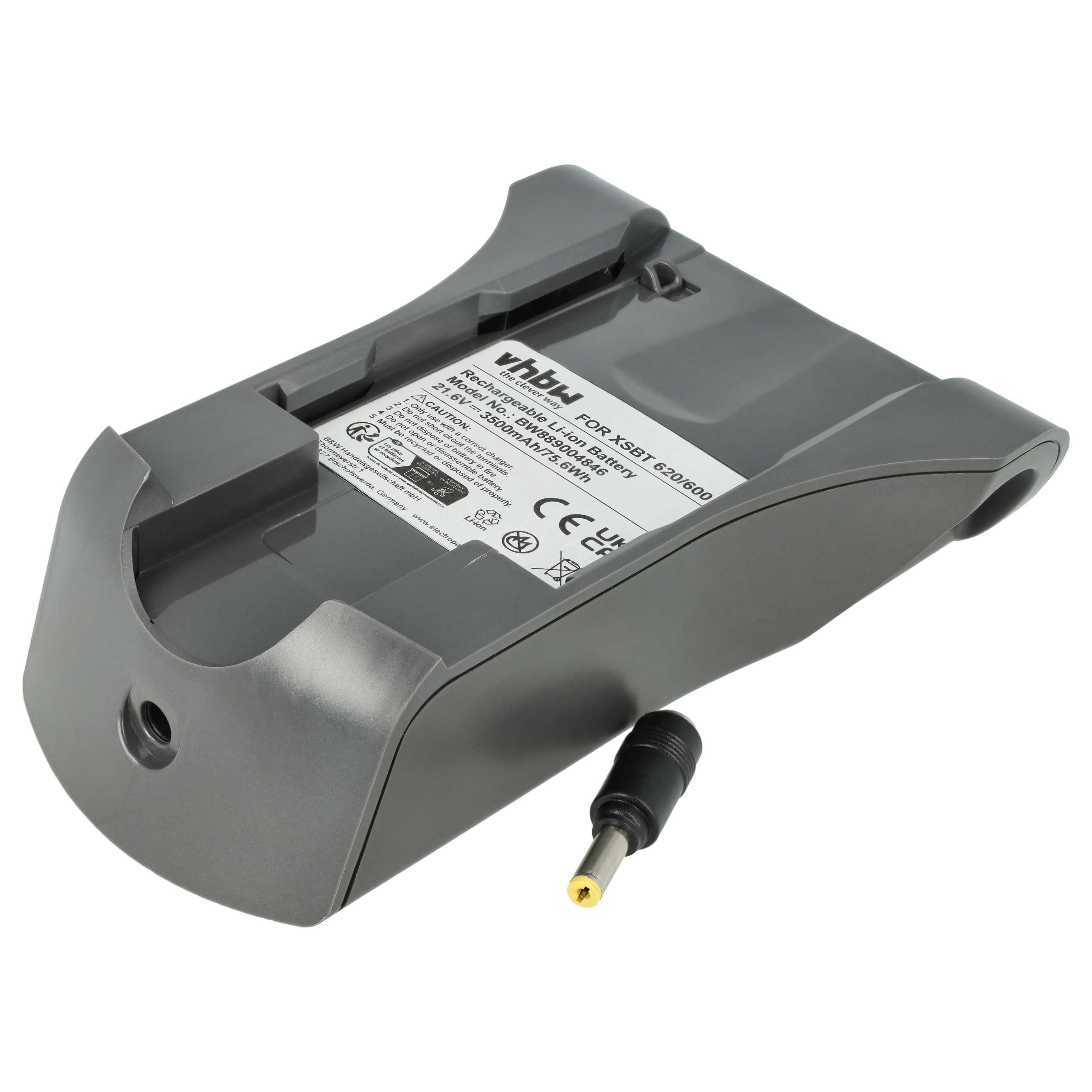 vhbw Akku Ersatz für XSBT620 für Akku-Staubsauger (3500 mAh, 21,6 V, Staubsauger-Akku Akku Li-Ion 3500 mAh (21,6 V, 1 St), Leistungsfähiger Austausch-Akku für Ihren Staubsauger