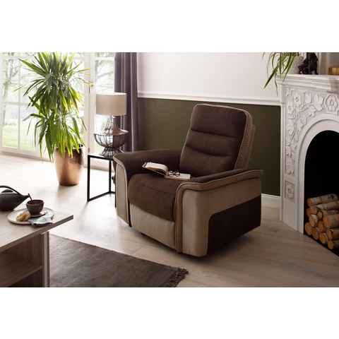 Home affaire Relaxsessel Maldini, mit elektrischer Relaxfunktion und USB-Steckeranschluss, Breite 109 cm