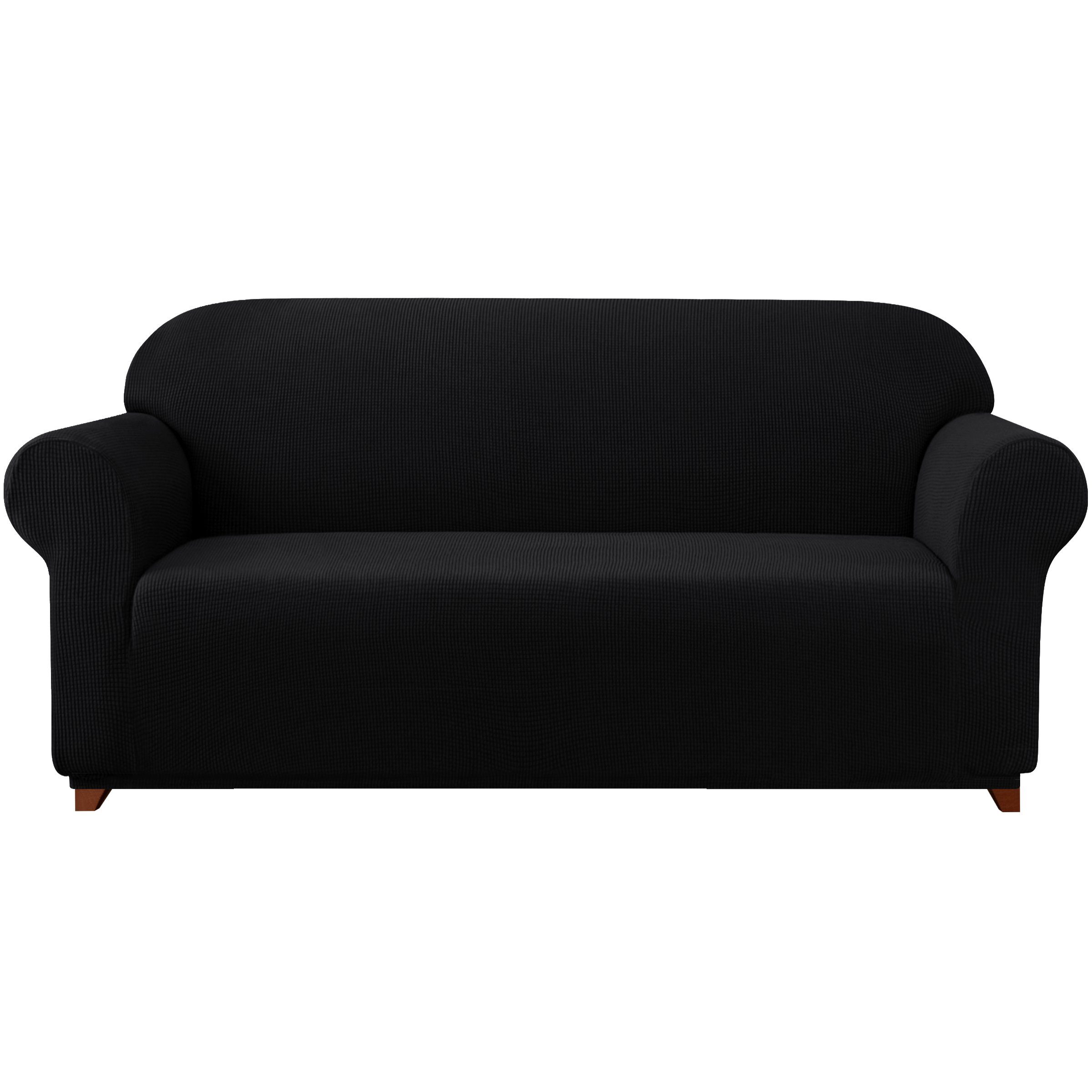 Sofahusse 2/3/4 Sitzer Sofabezug, SUBRTEX, mit dezentem Muster schwarz