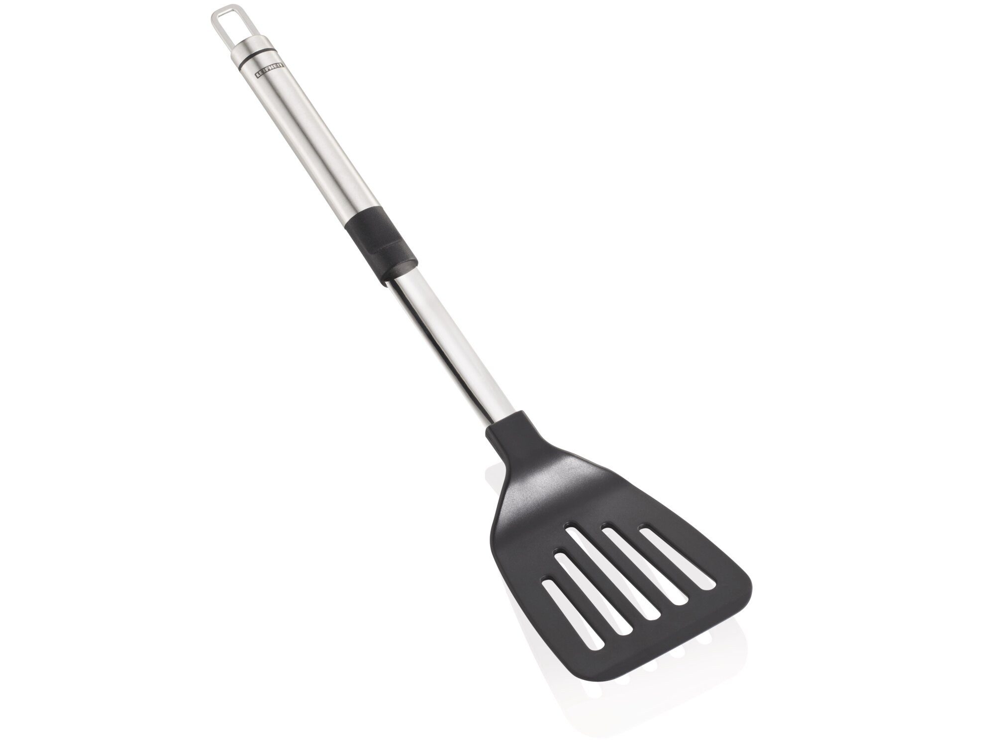 Leifheit Pfannenwender Pfannenwender Edelstahl und Nylon, Edelstahl und Nylon, hitzebeständig, ovale Griffform, hochwertig – Bild 3 von 5