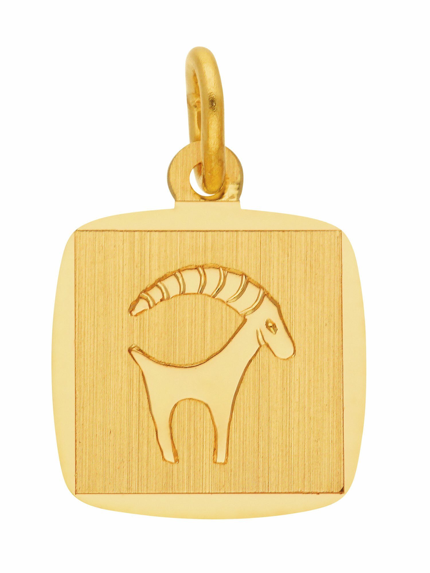 Adelia´s Kettenanhänger 333 Gold Sternzeichen Anhänger Steinbock, Goldschmuck für Damen & Herren