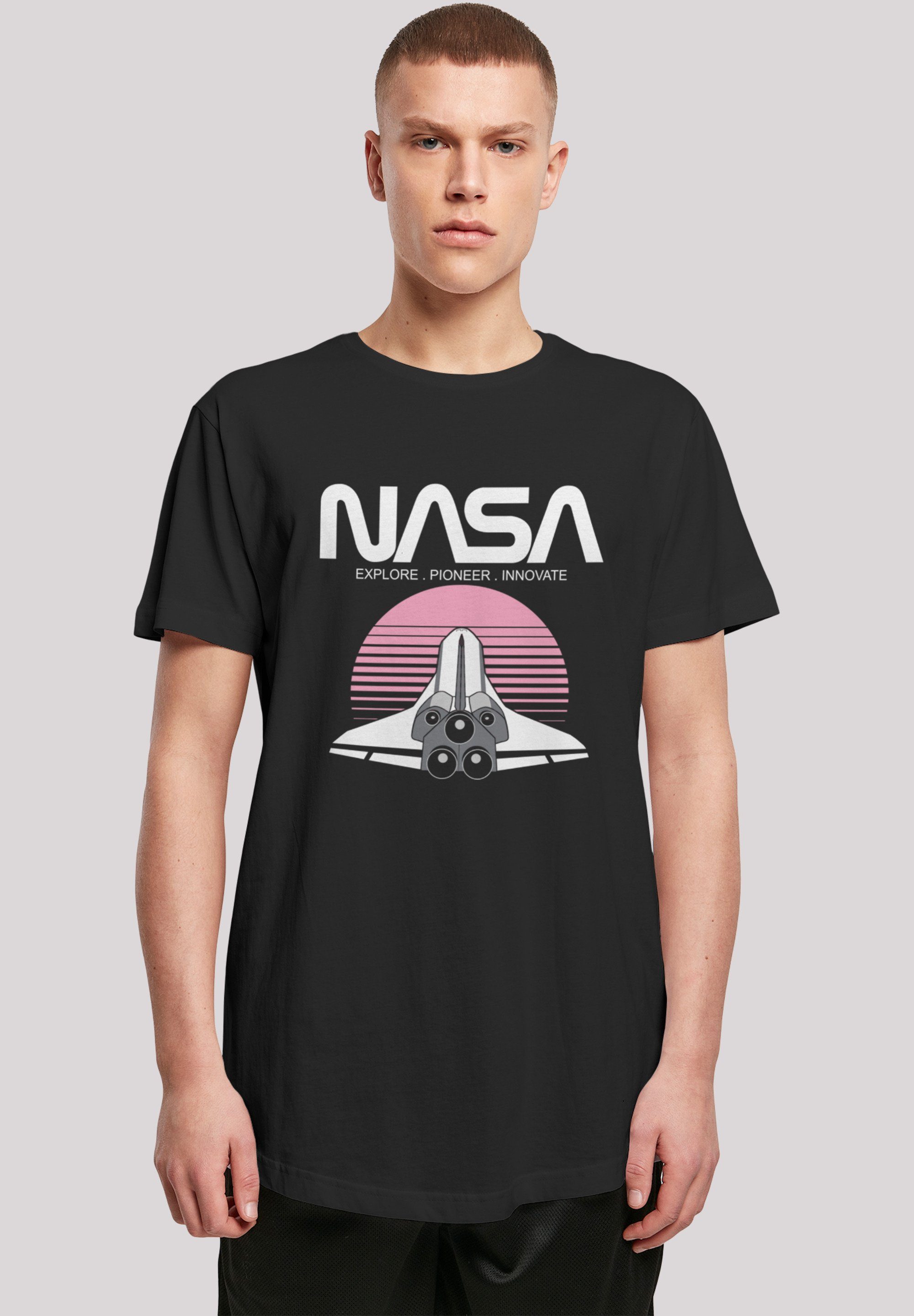 F4NT4STIC Shuttle T-Shirt NASA Space Sunset' Print