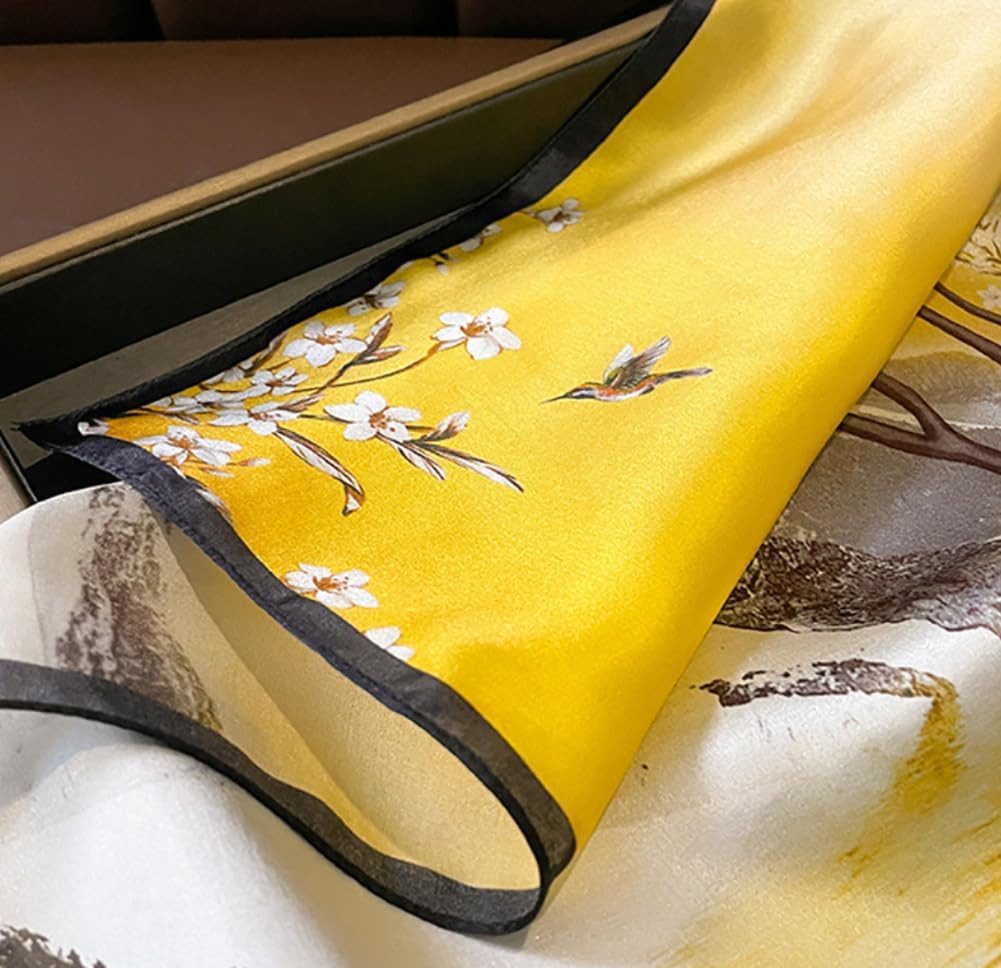 MOPUEA Modeschal Modetuch Modeschal Schal Damen mit Blumenmuster, Eleganter Schal, (1-St)