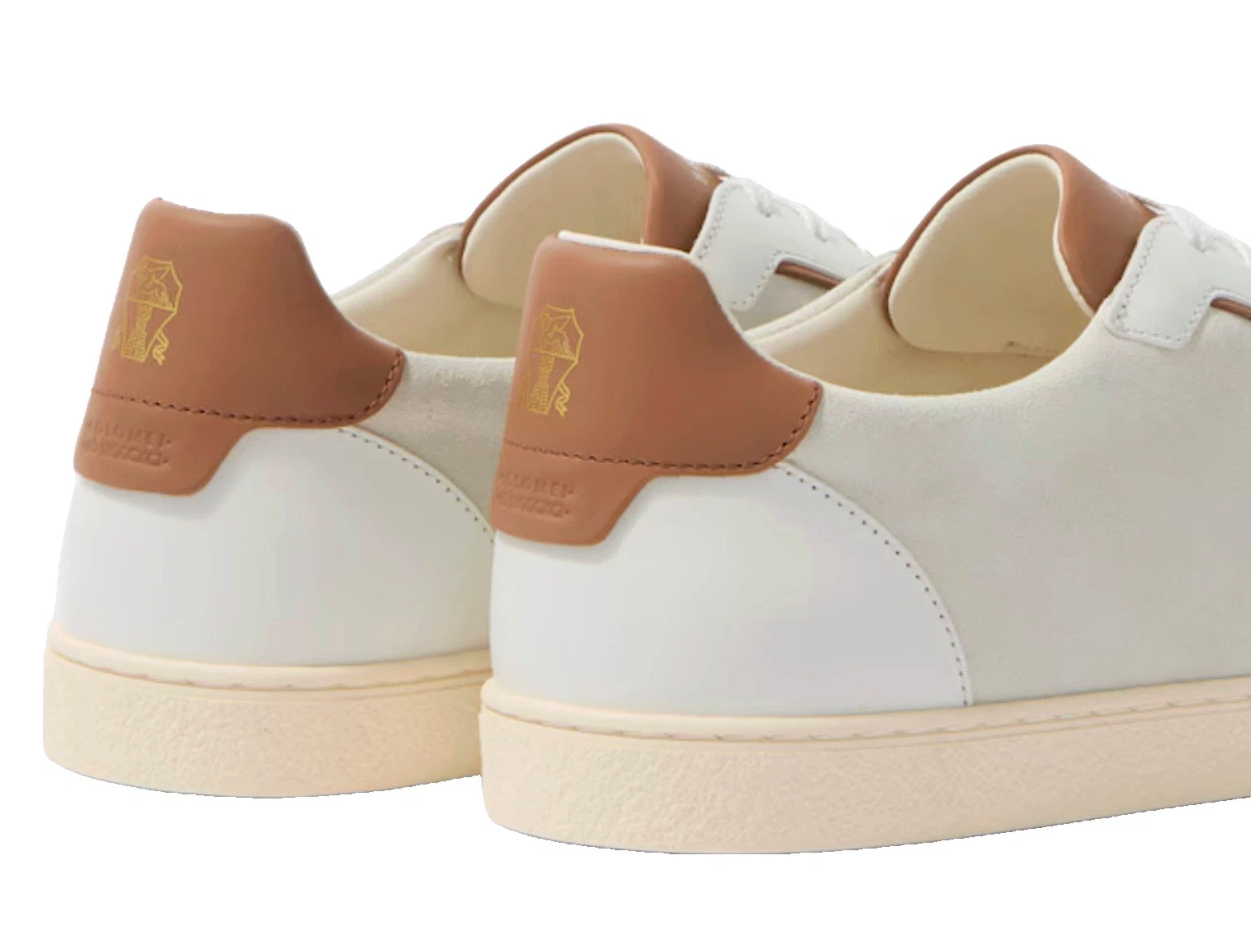 BRUNELLO CUCINELLI Luxury Runner Schuhe Velours-leder Turnschuhe Schuhe Sneaker Kombination aus feinem Veloursleder und Glattleder