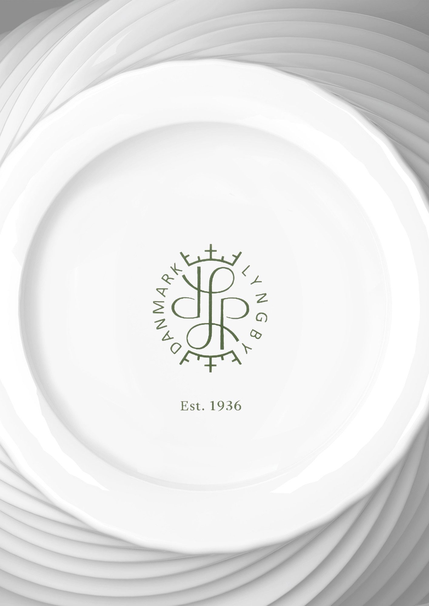 Lyngby Porcelæn Dekovase Lyngby Porcelæn Twist Vase Porzellan weiß