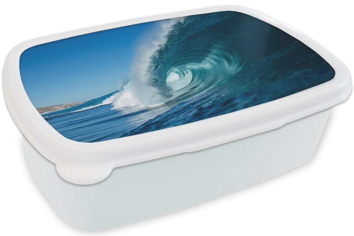 MuchoWow Lunchbox Meer - Wasser (2-tlg), - Mädchen und Brotbox weiß Brotdose, für Kunststoff, für und Kinder Erwachsene, Jungs Golf