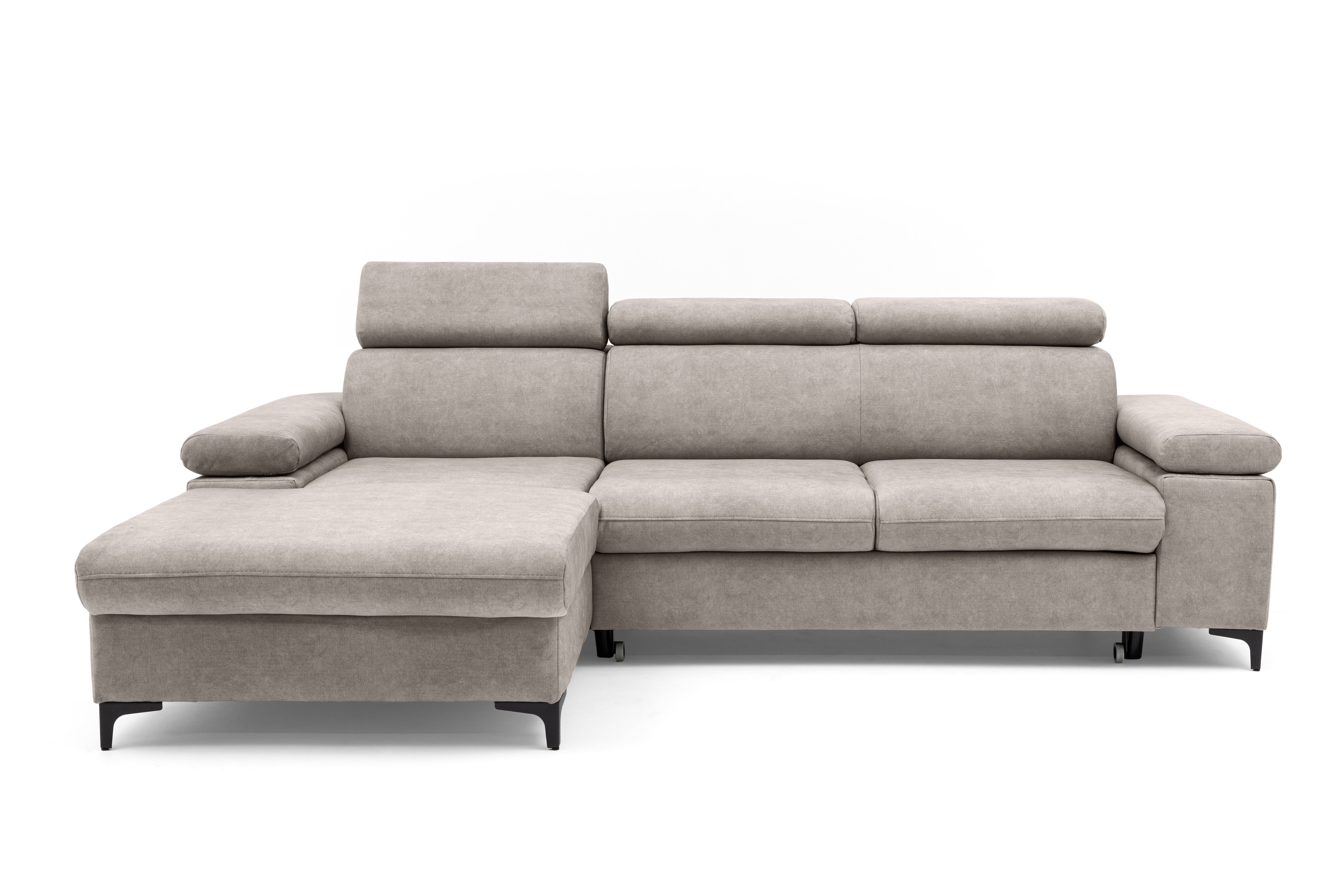 Muffo Ecksofa Ecke mit verstellbaren Kopfteilen MAVIC, Verstellbare Kopfstü günstig online kaufen