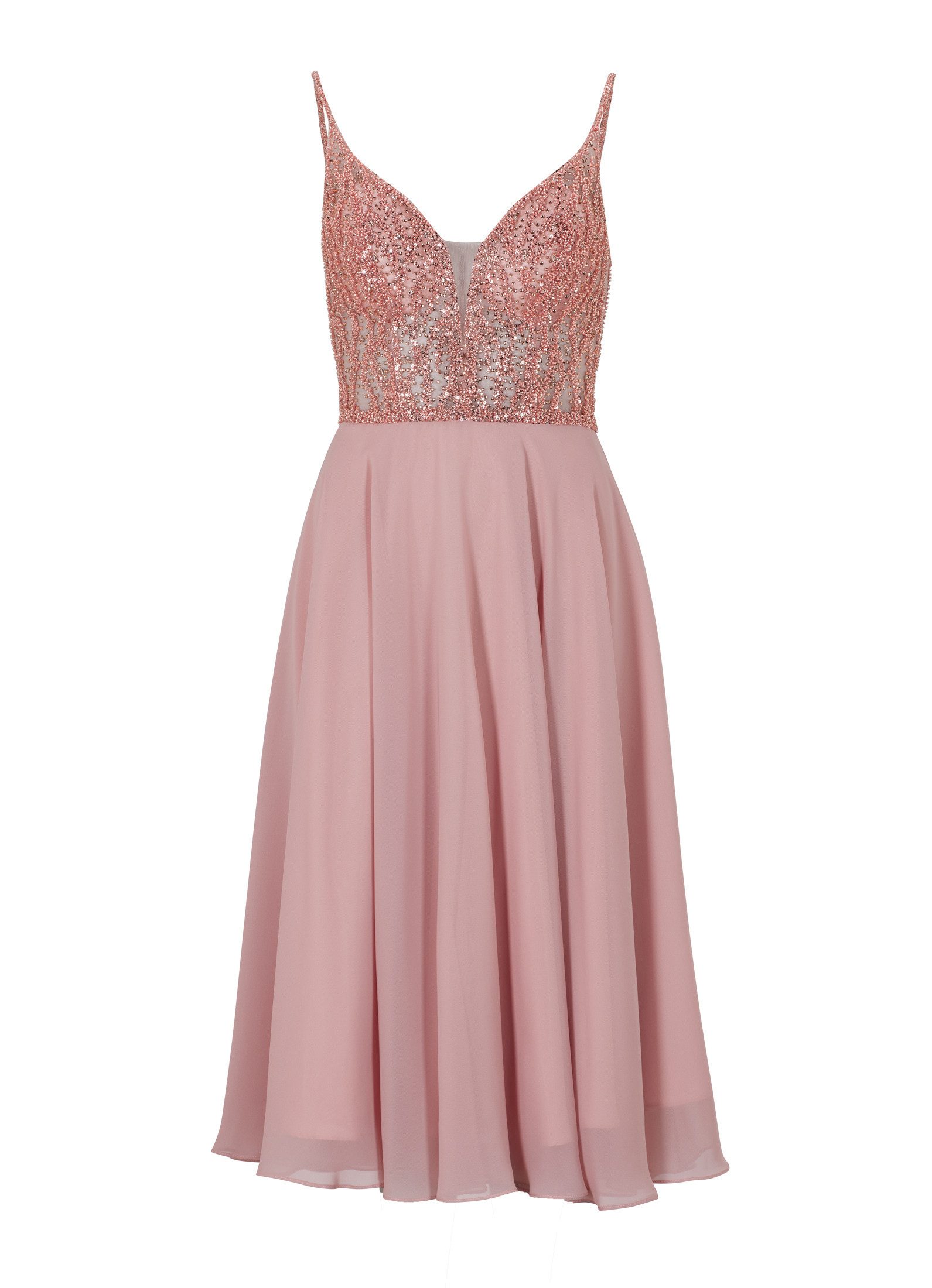Cocktailkleid - Cocktailkleid aus Materialmix