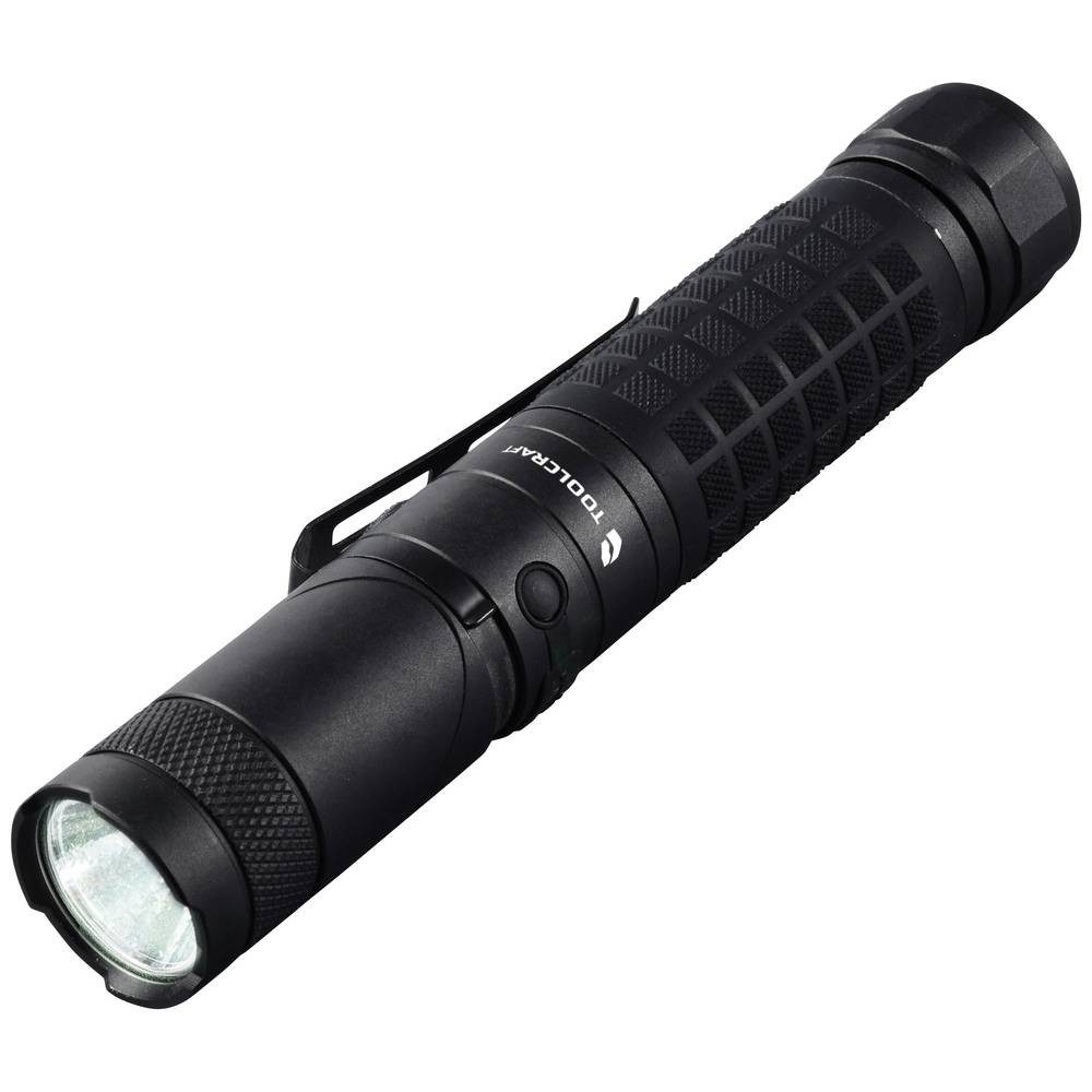 TOOLCRAFT Taschenlampe LED Taschenlampe, max. 3000 lm, aufladbar, Kopfteil TO-9469533, mit Magnethalterung, verstellbar, mit Gürtelclip, Große Reichweite