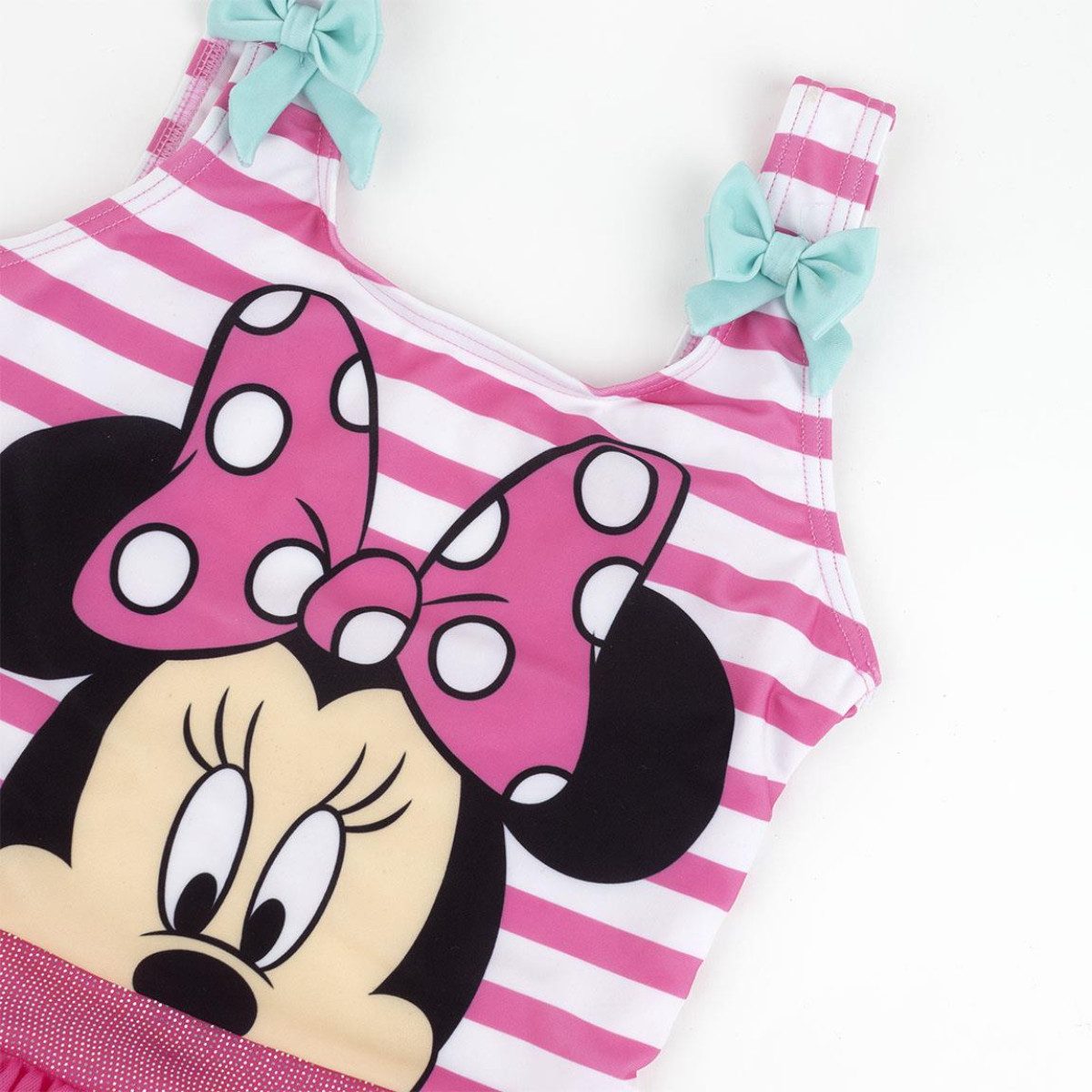 Disney Minnie Mouse Badeanzug Kinder Badeanzug mit Tüll schnelltrocknend – Bild 3 von 5