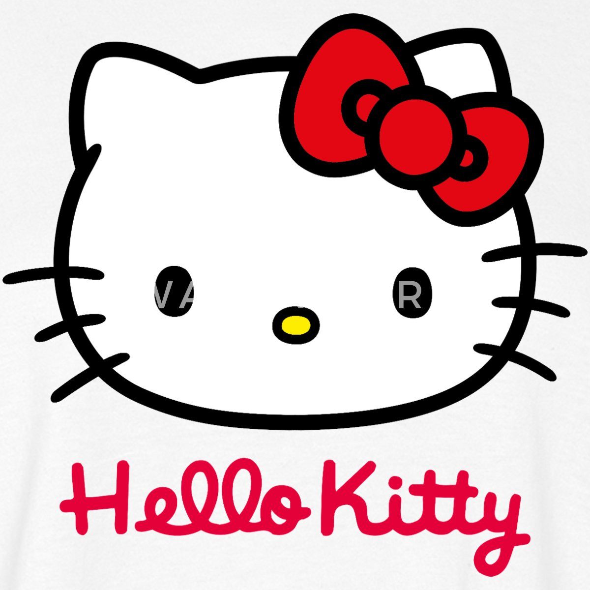 Spreadshirt T-Shirt Hello Kitty Klassisch Mit Schriftzug Boxy Shirt Damen ( günstig online kaufen
