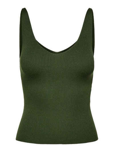 JACQUELINE de YONG Shirttop Tank Top Oberteil JDYNANNA Shirt Pullover V-neck Ausschnitt (1-tlg) 3554 in Grün