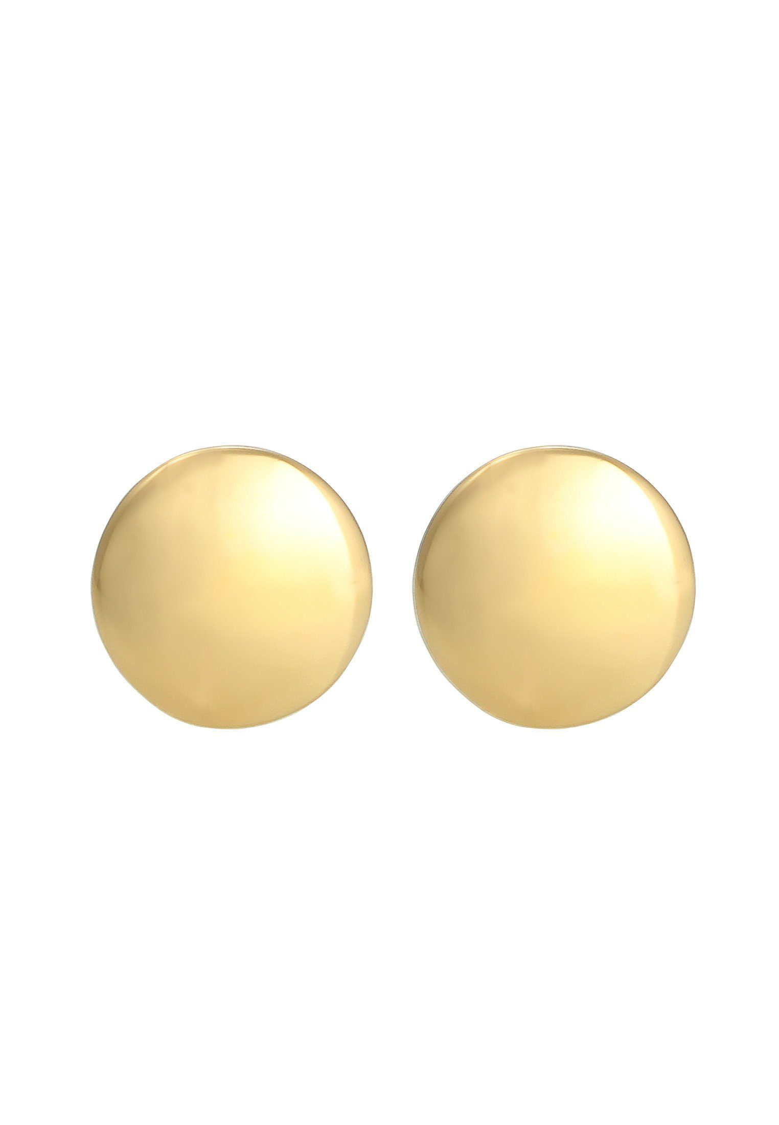 Elli Paar Ohrstecker Kreis 925 Basic Geo Gold Stecker Trend Design Silber