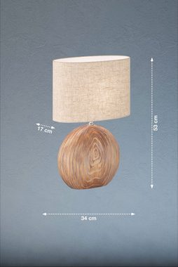 FISCHER & HONSEL Tischleuchte Tobse, Ein-/Ausschalter, ohne Leuchtmittel