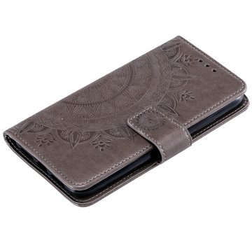 CoverKingz Handyhülle Hülle für Apple iPhone 13 Pro Handyhülle Flip Case Cover Tasche, Klapphülle Schutzhülle mit Kartenfach Schutztasche Motiv Mandala