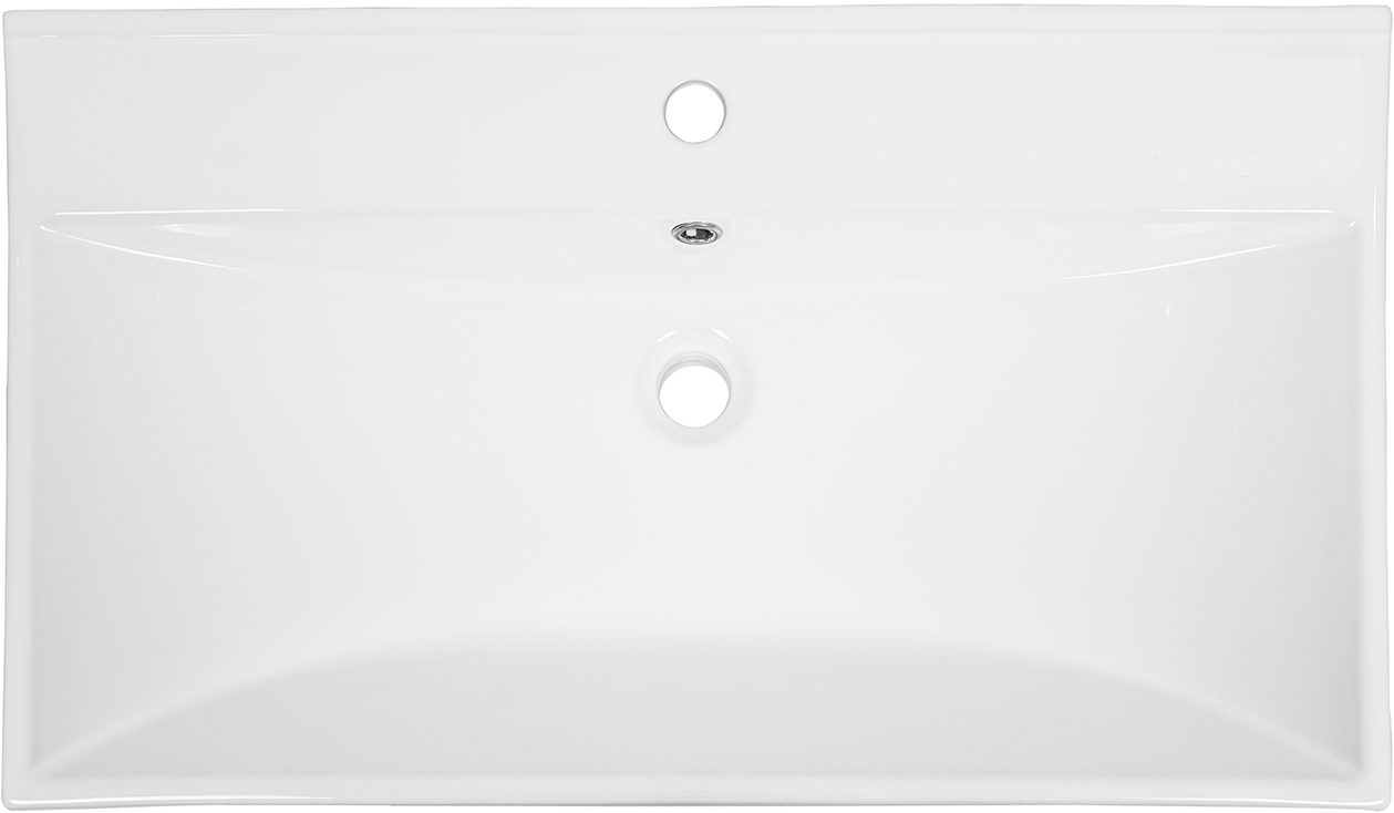 welltime Einbauwaschbecken Trento Deluxe, Mit Nano Glasur in 51,61,81,101 und 121cm erhältlich. – Bild 2 von 4