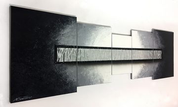 WandbilderXXL XXL-Wandbild Deep Thought 210 x 70 cm, Abstraktes Gemälde, handgemaltes Unikat