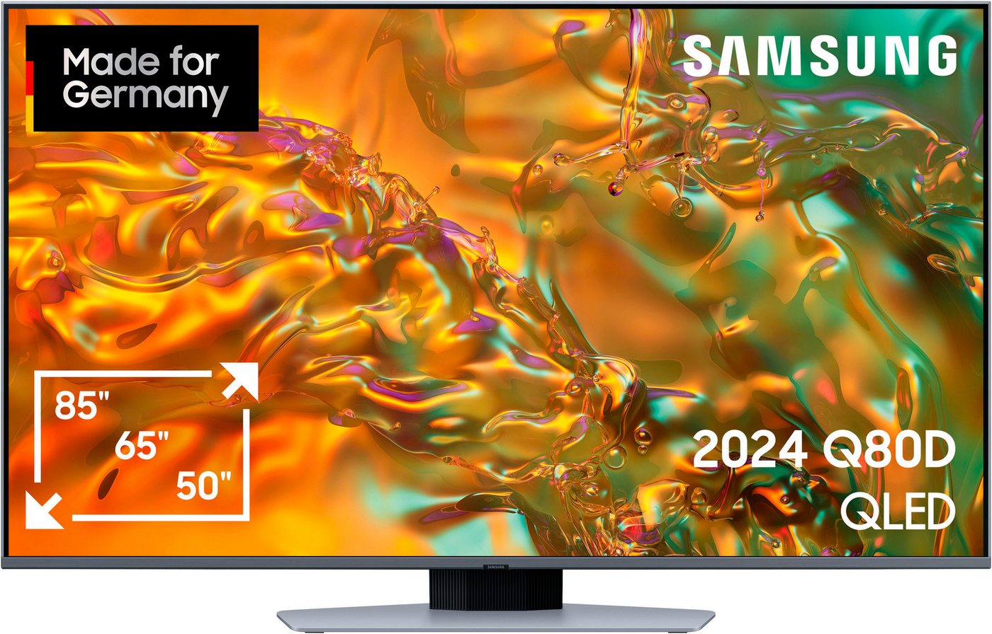 Samsung GQ50Q80DAT QLED-Fernseher (125 cm/50 Zoll, 4K Ultra HD, Smart-TV, Neural Quantum 4K AI Gen2 Prozessor, bis zu 120Hz) silberfarben ! RABATT: 42.16% Samsung GQ50Q80DAT QLED-Fernseher (125 cm/50 Zoll, 4K Ultra HD, Smart-TV, Neural Quantum 4K AI Gen2 Prozessor, bis zu 120Hz) silberfarben ! RABATT: 42.16%