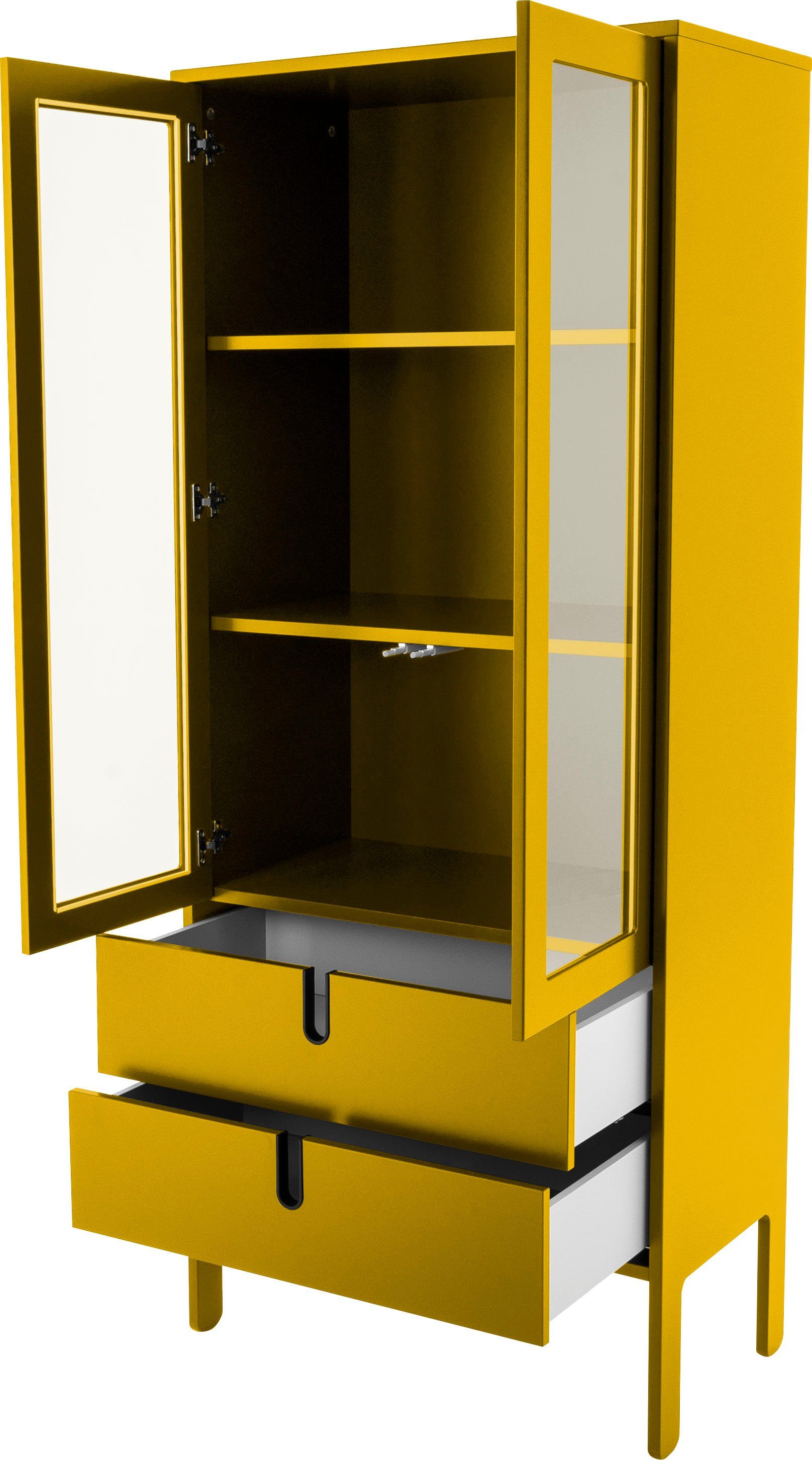 Tenzo Vitrine UNO mit By Olivier von 2 mustard | 2 und Design Glastüren Schubladen, mustard Tenzo Toulouse