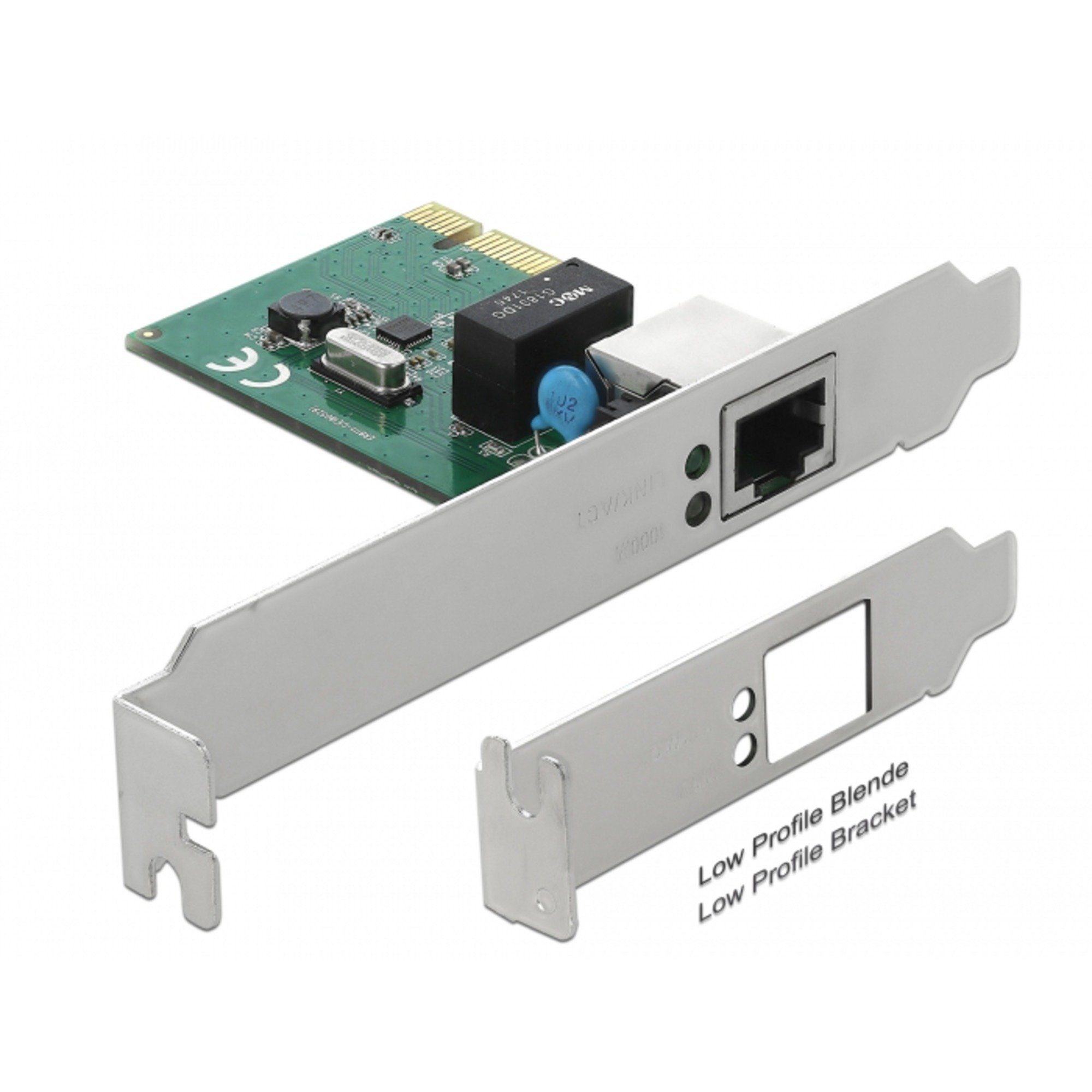 DeLOCK PCIe x1 Karte auf 1 x Gigabit LAN, Netzwerk-Adapter