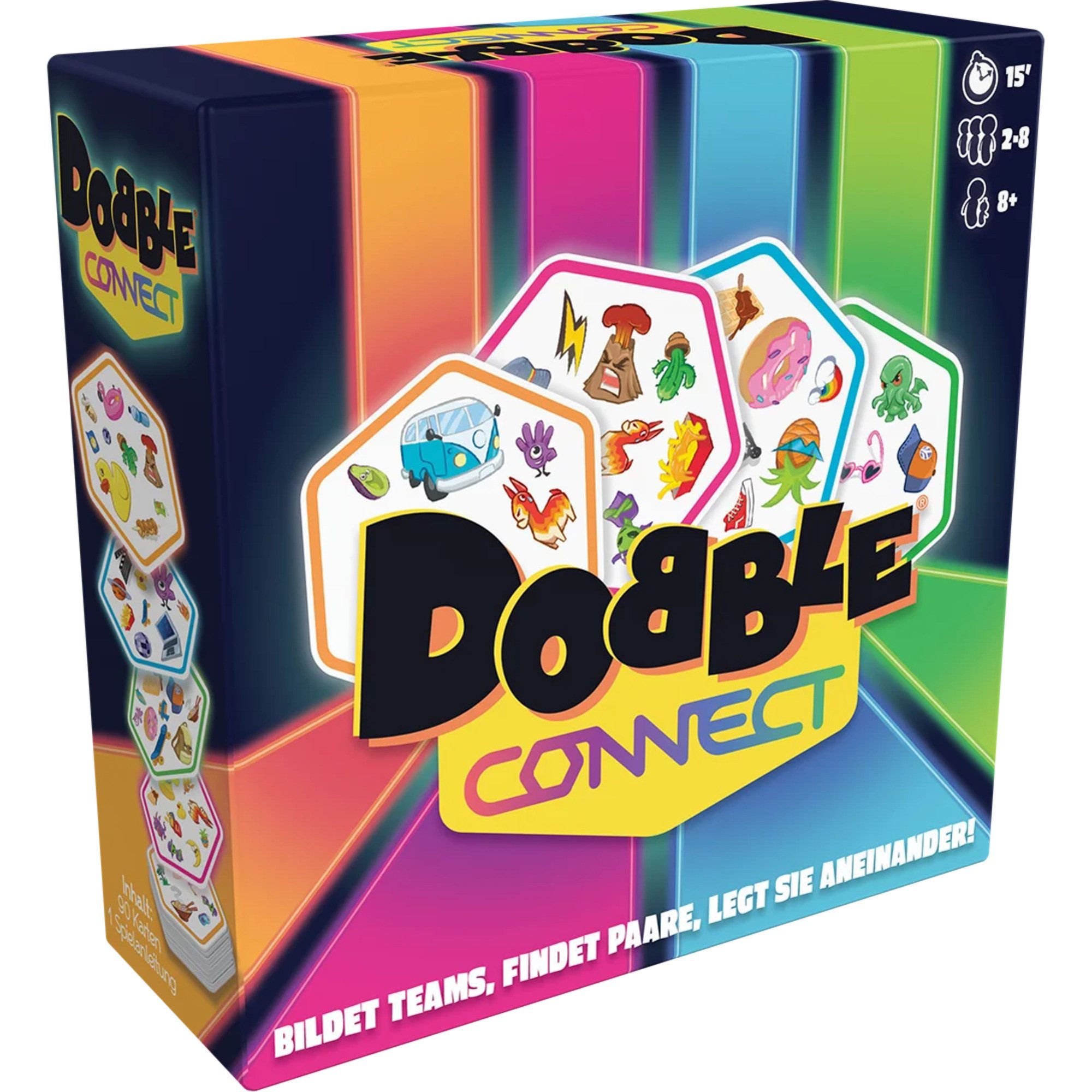 Asmodee Spiel Asmodee Dobble Connect, Kartenspiel