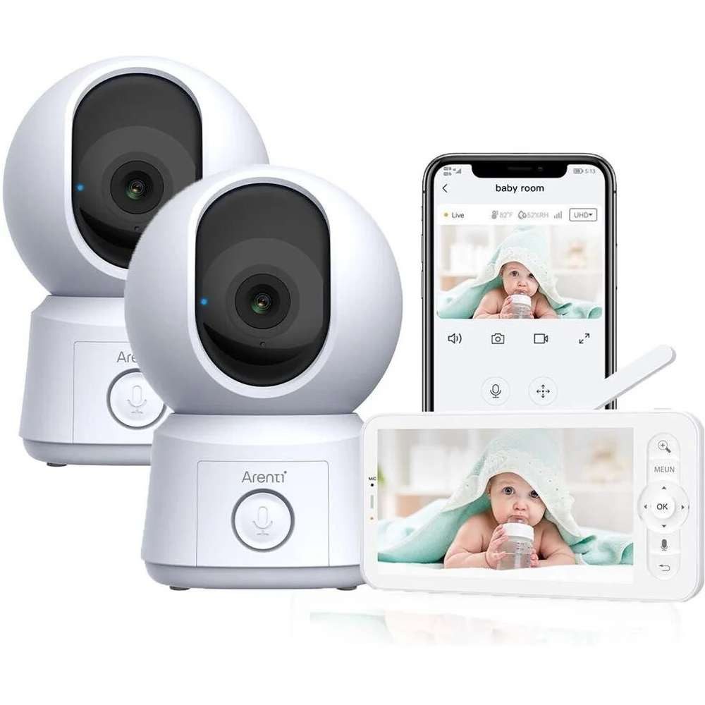 Arenti Video-Babyphone Arenti 2MP1080P WiFi Baby Kit w. dual camerasLCD