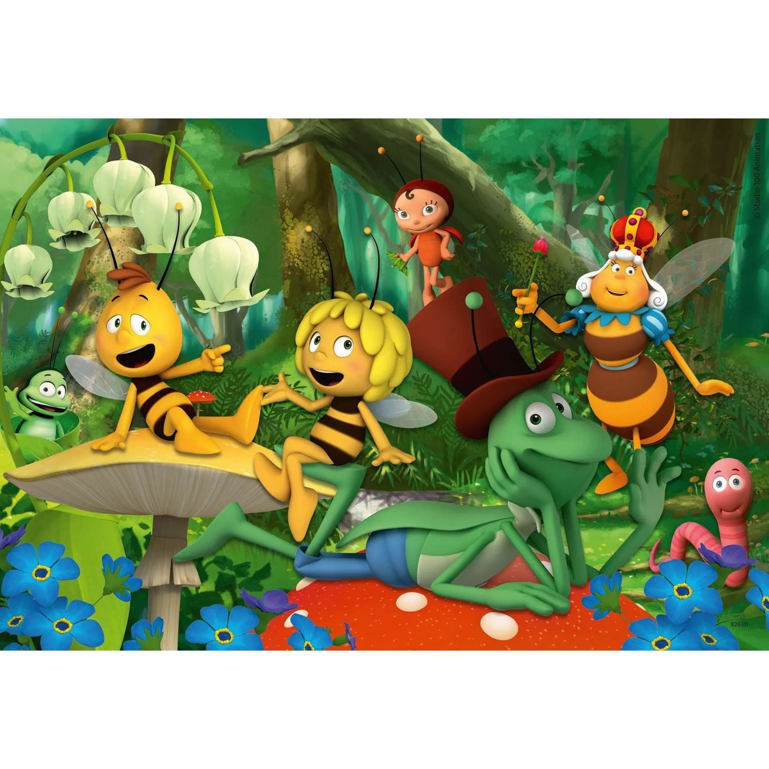 Ravensburger Puzzle Die kleine Biene Maja Puzzle 2 x 24 Teile, 24 Puzzleteile