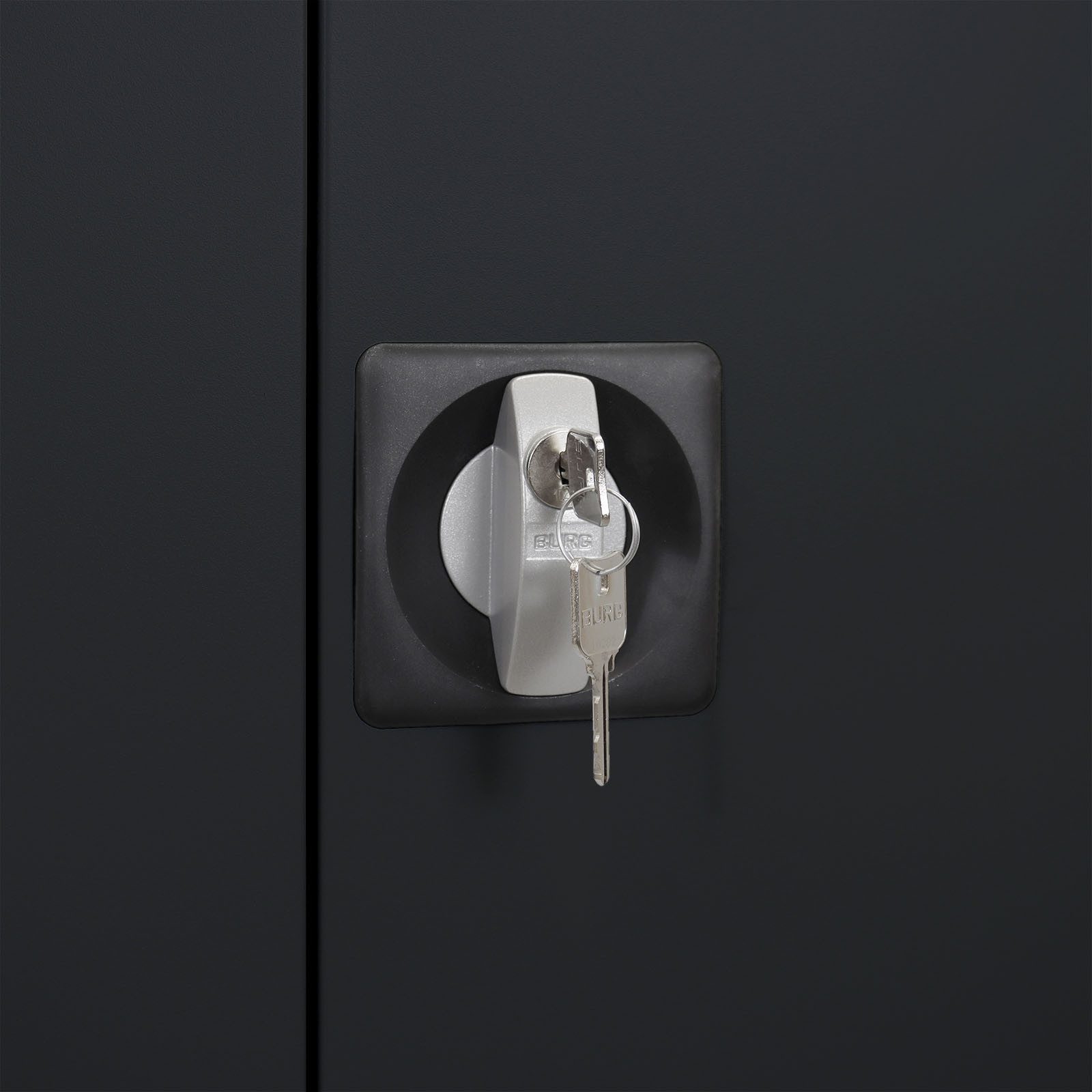 ADB Mehrzweckschrank Flügeltürenschrank (BxHxT) 920 x 1950 x 420 Lichtgrau / Anthrazitgrau