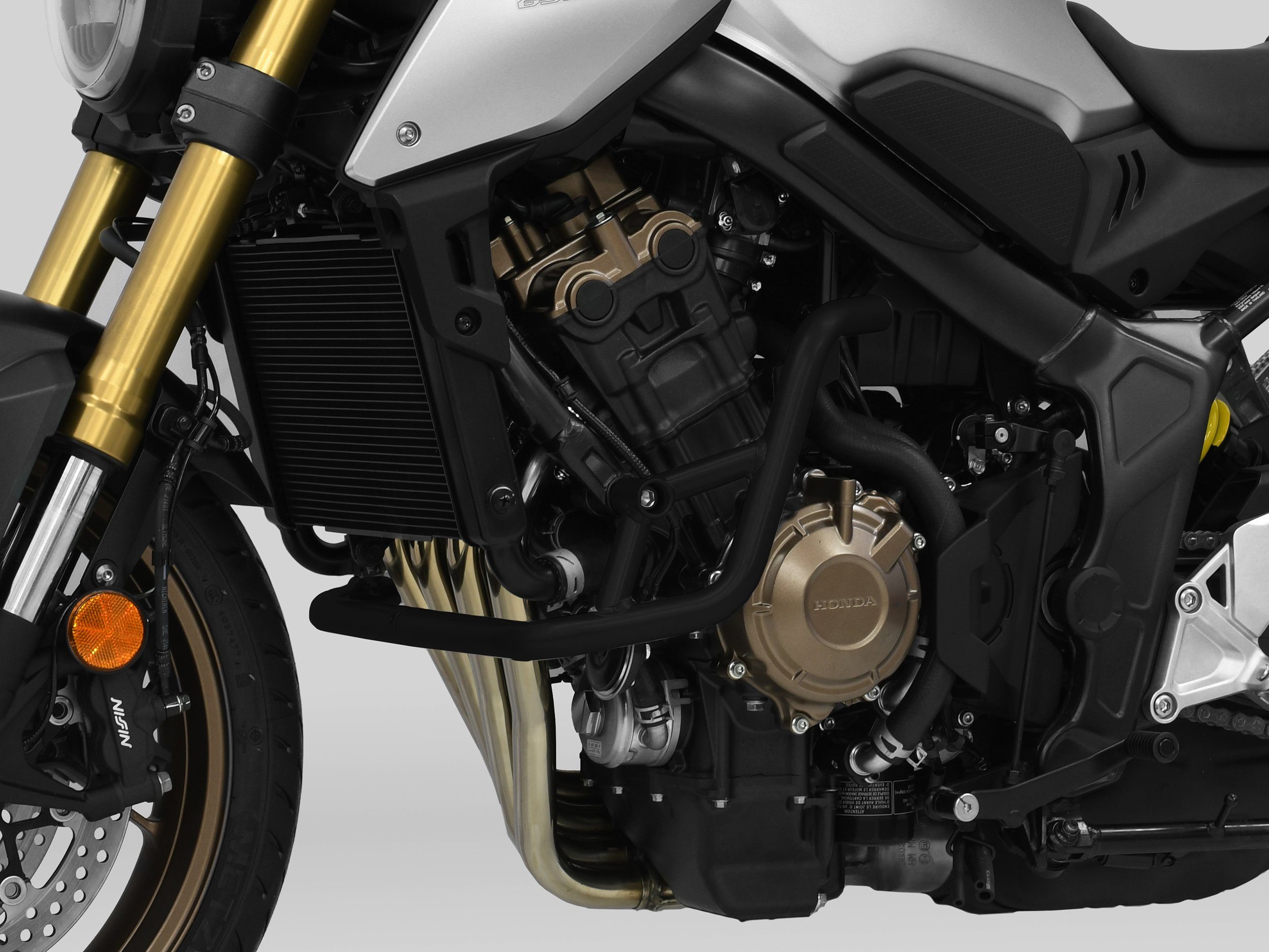 ZIEGER Motor-Schutzhülle Sturzbügel kompatibel mit Honda CB 650 R schwarz