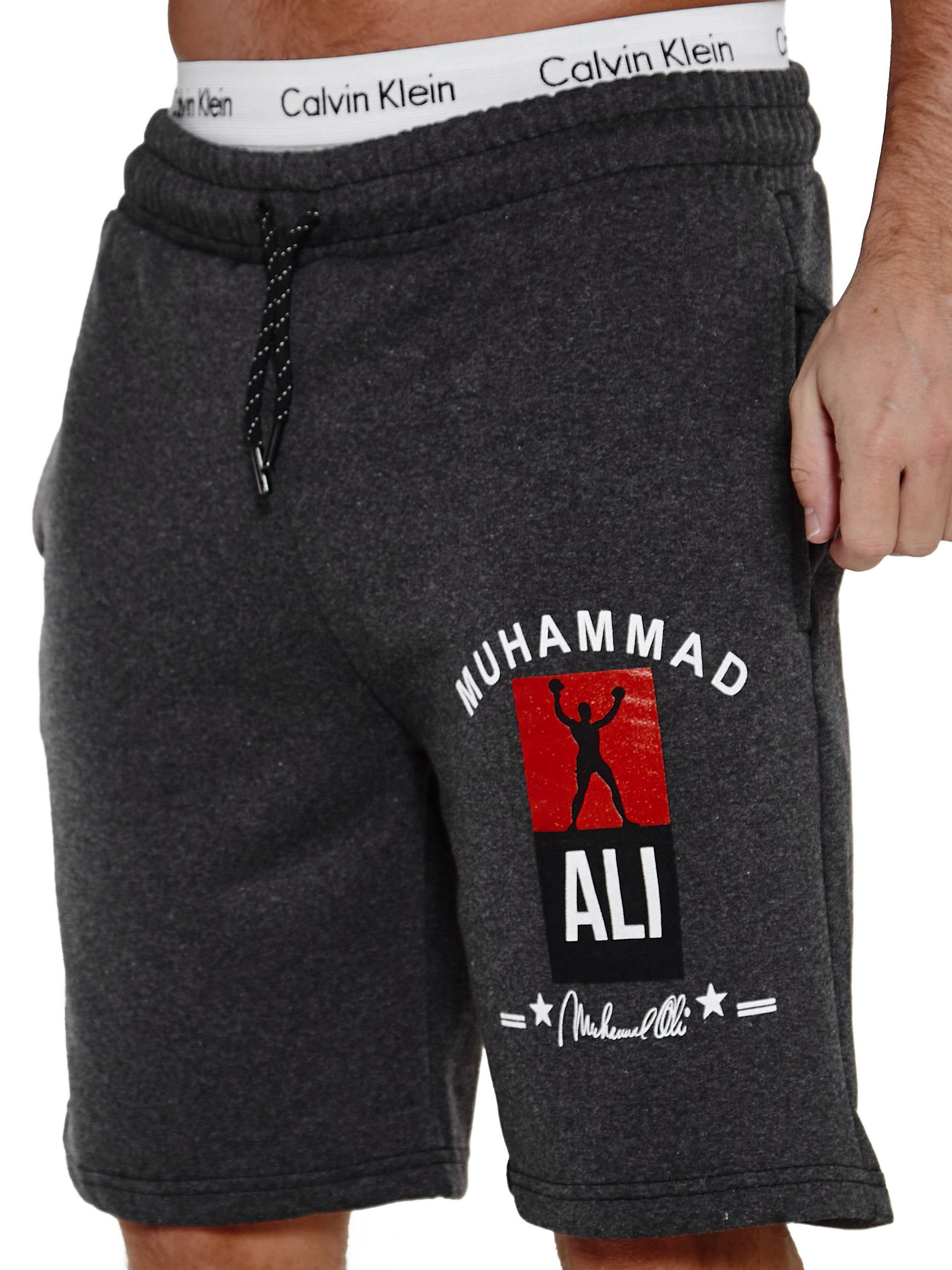 (Kurze Design) Sweatpants, Casual Antrazit Bermudas modischem im Fitness OneRedox Hose Shorts Freizeit SH-3726 1-tlg.,