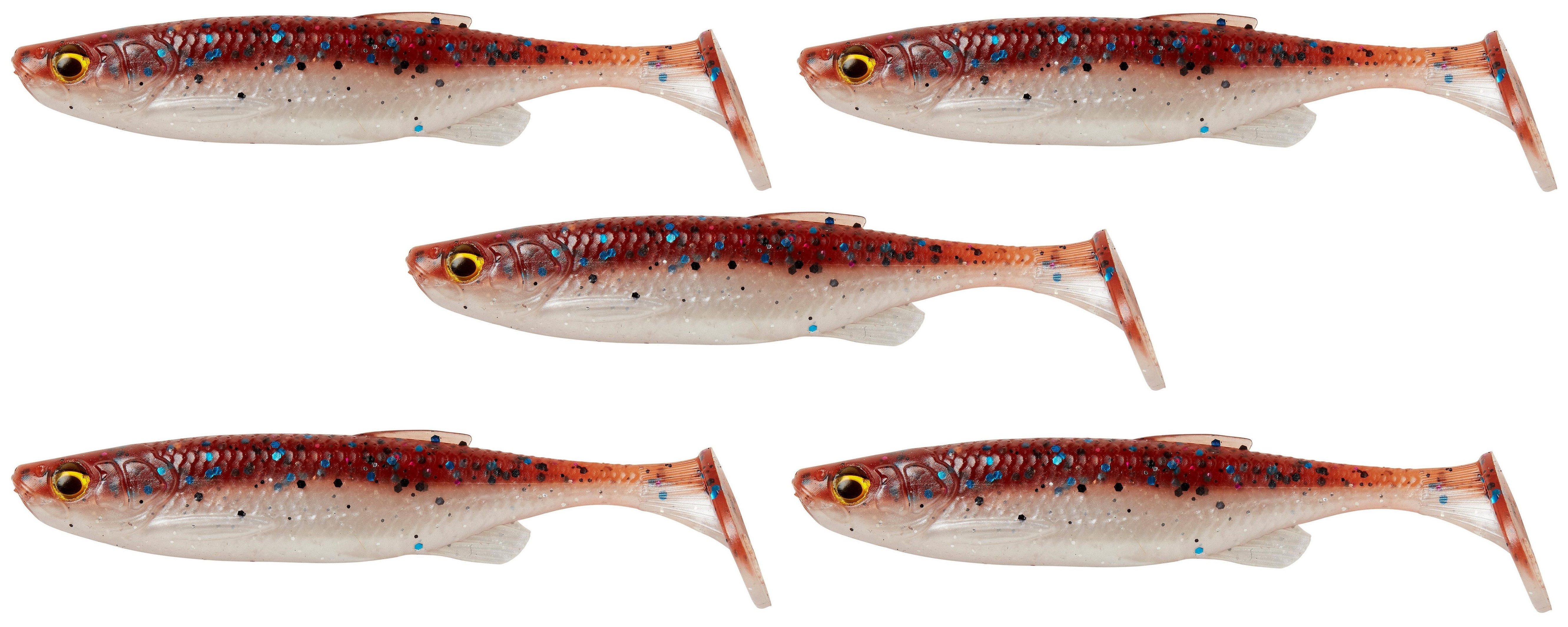 Kunstköder Gummifische Duft 5 St. - FAT MINNOW T-TAIL 9cm 7gramm - ver. Farben