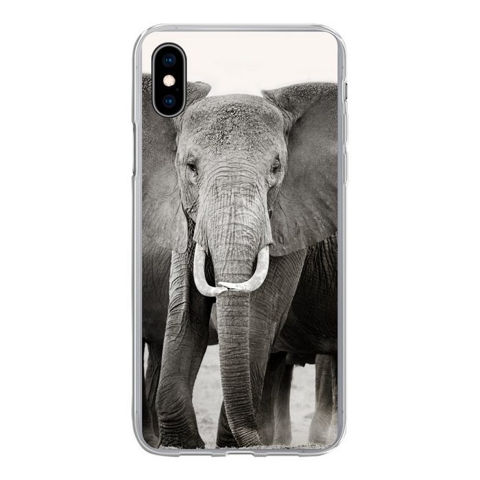 MuchoWow Handyhülle Optische Täuschung von Elefanten Handyhülle Apple iPhone Xs Smartphone-Bumper Print Handy