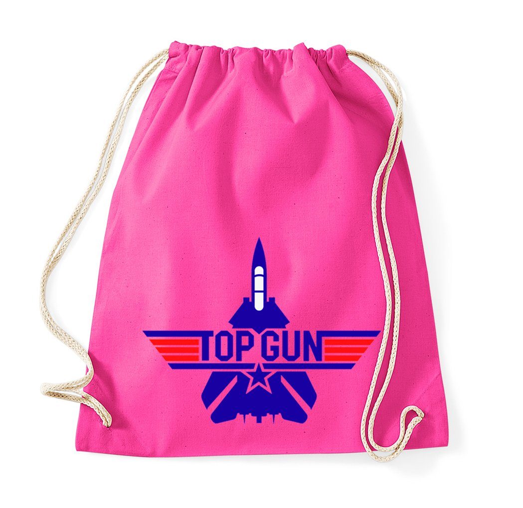 Blondie & Brownie Turnbeutel aus Baumwolle Top Gun F-14 Tomcat 80s 90s Kino Maverick Einkaufstasche
