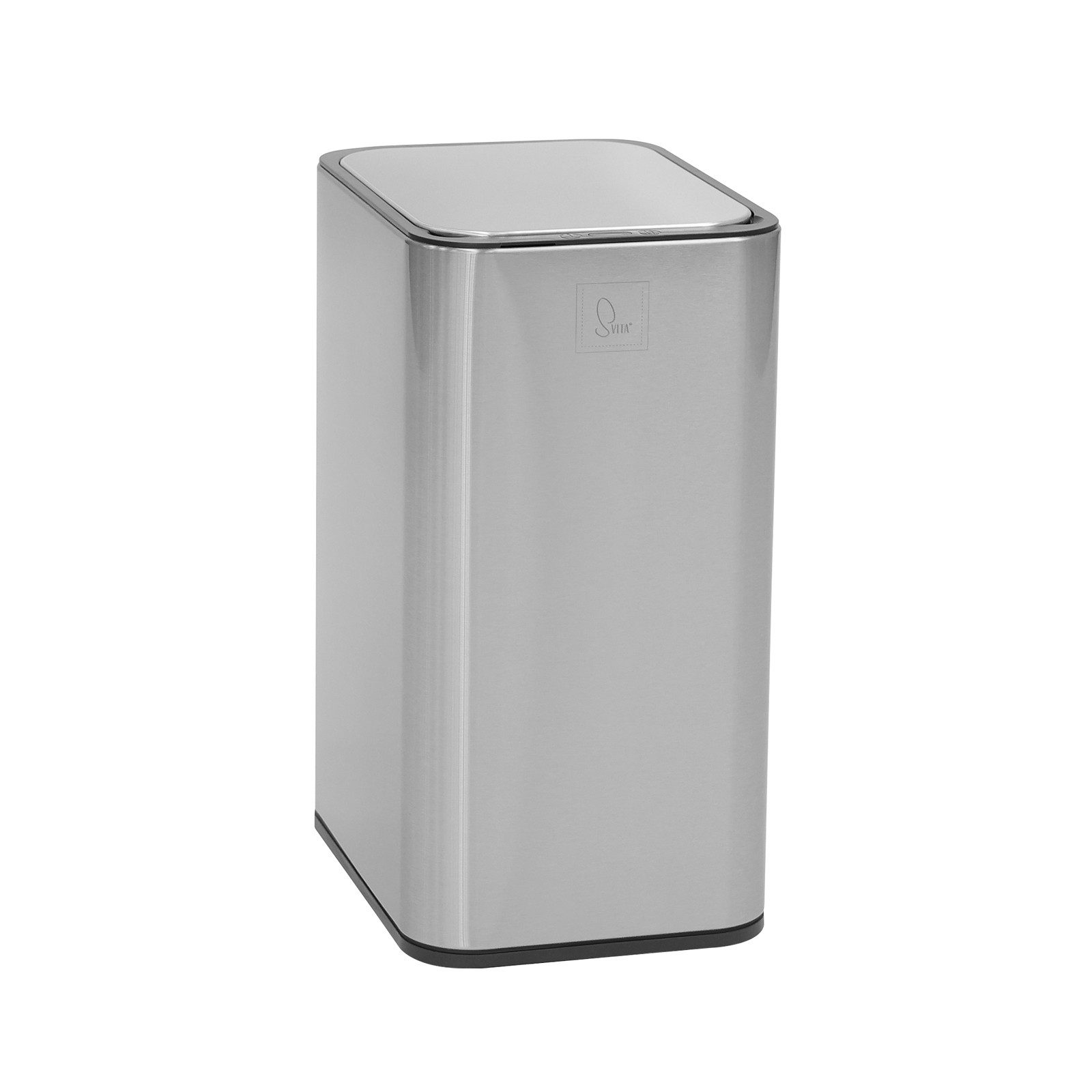 SVITA Mülleimer SE13L, mit Sensor, automatisches Öffnen, Inneneimer, Edelstahl, Silber