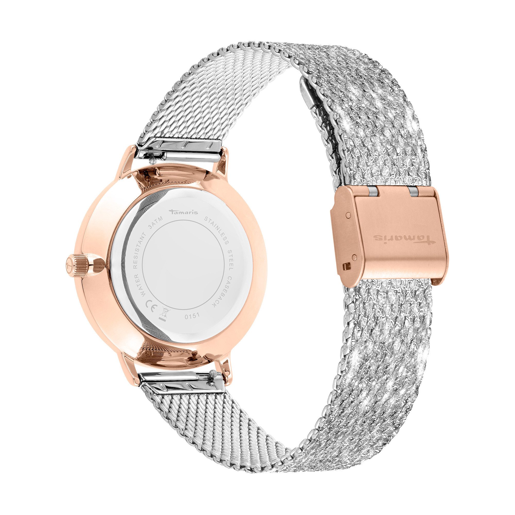 Tamaris Quarzuhr Sparkle Up Edelstahl