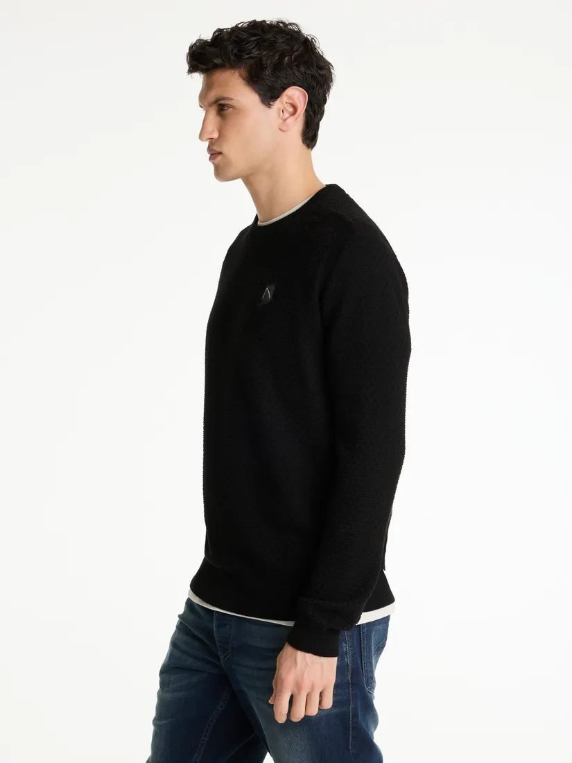 CHASIN' Strickpullover RICO - Regular Fit Pullover - Waffelstruktur - Sweater