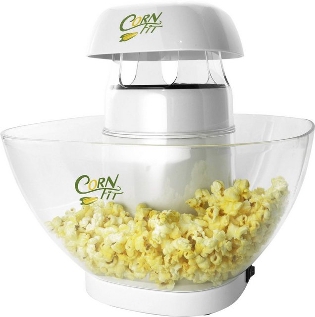 voelkner selection Popcornmaschine Cornfit PM 1160 428013 Popcorn-Maker Weiß, Glas