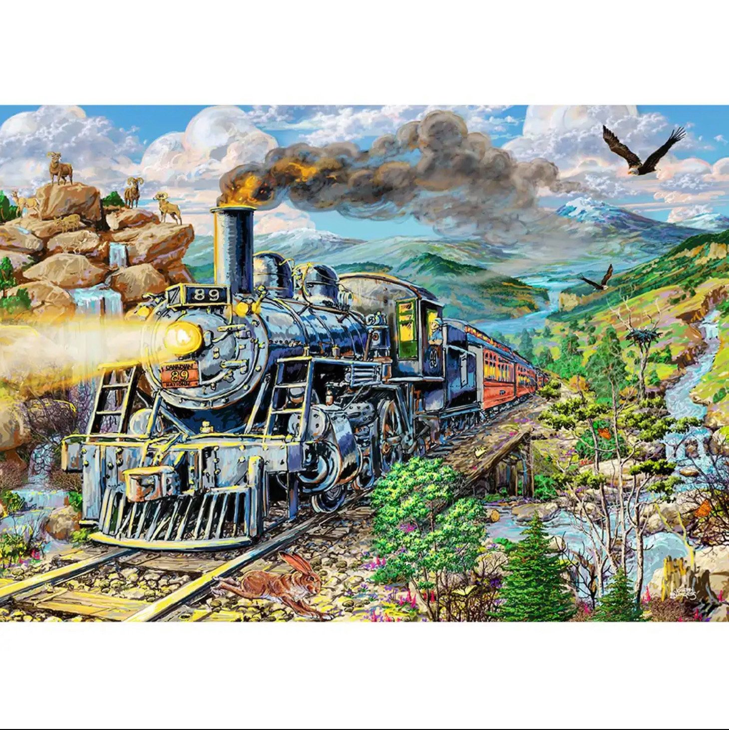 Wooden City Puzzle Holzpuzzle Railway 500 günstig online kaufen