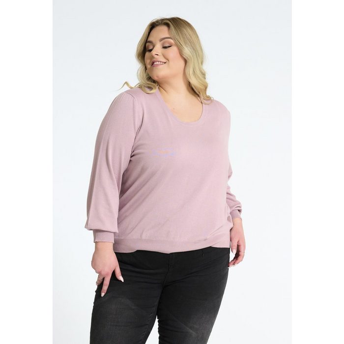NO.1 BY OX Strickpullover OXHazel Plus size Feinstrick Basic
