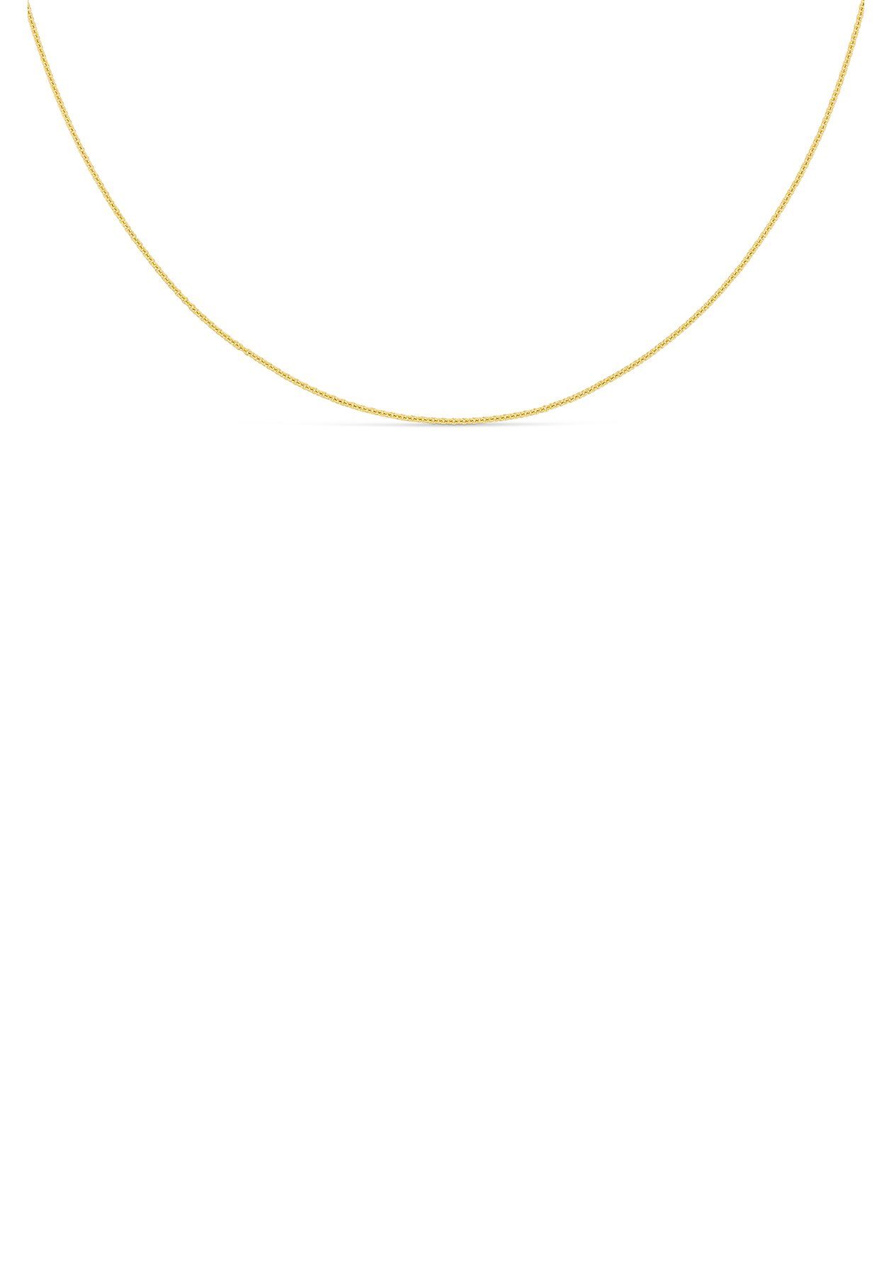 Firetti Collierkettchen Schmuck Geschenk Gold 750 Halsschmuck Halskette Goldkette Rundanker, zu Kleid, Shirt, Jeans, Sneaker! Anlass Geburtstag Weihnachten