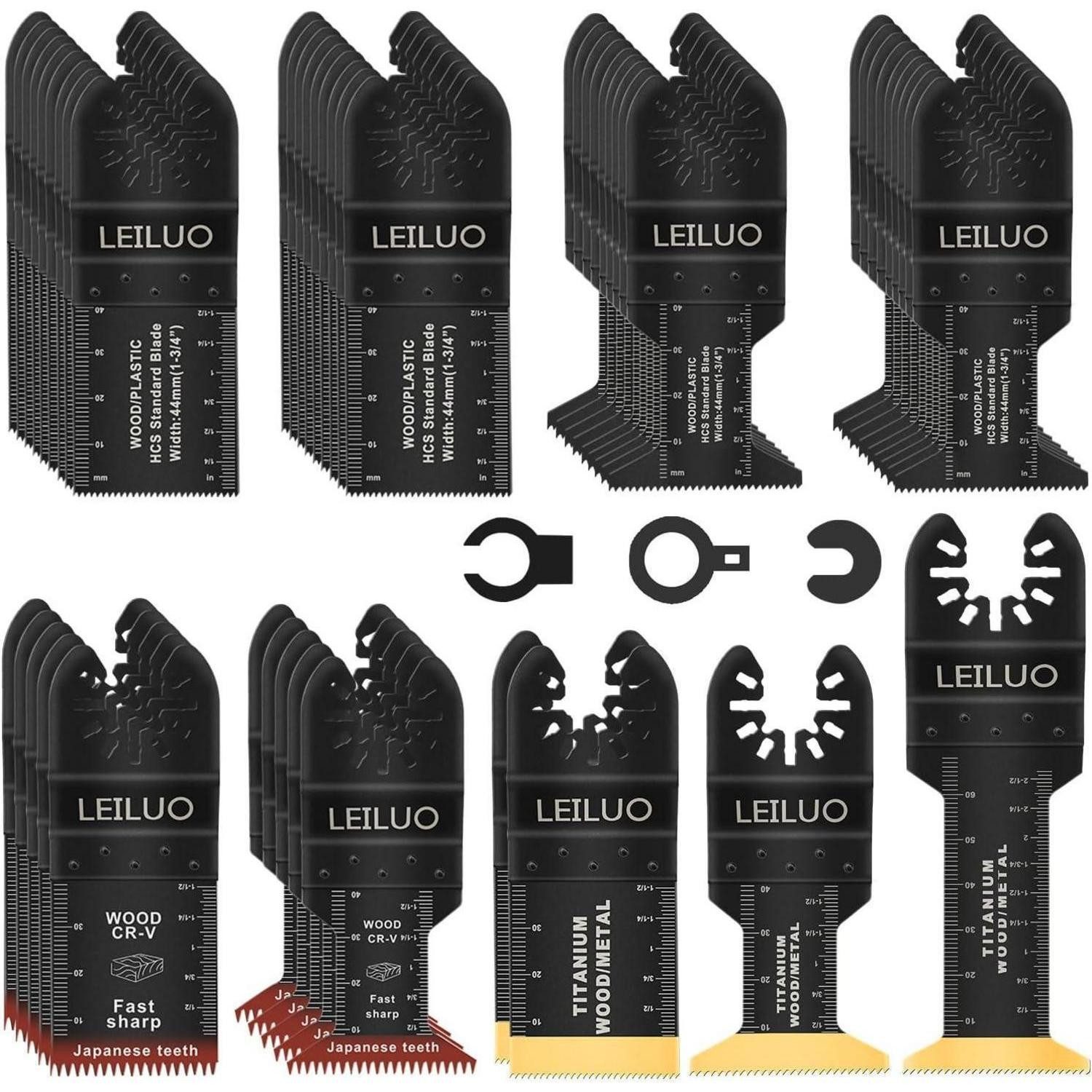 LuxusKollektion Sägeblatt Multitool Zubehör Set 50tlg Holz Trockenbau
