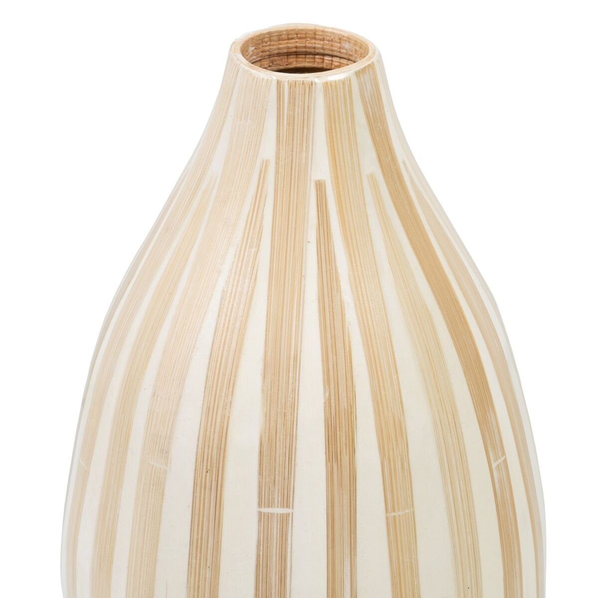 Bigbuy 15 Beige x 30 15 x Bambus cm Vase Dekovase