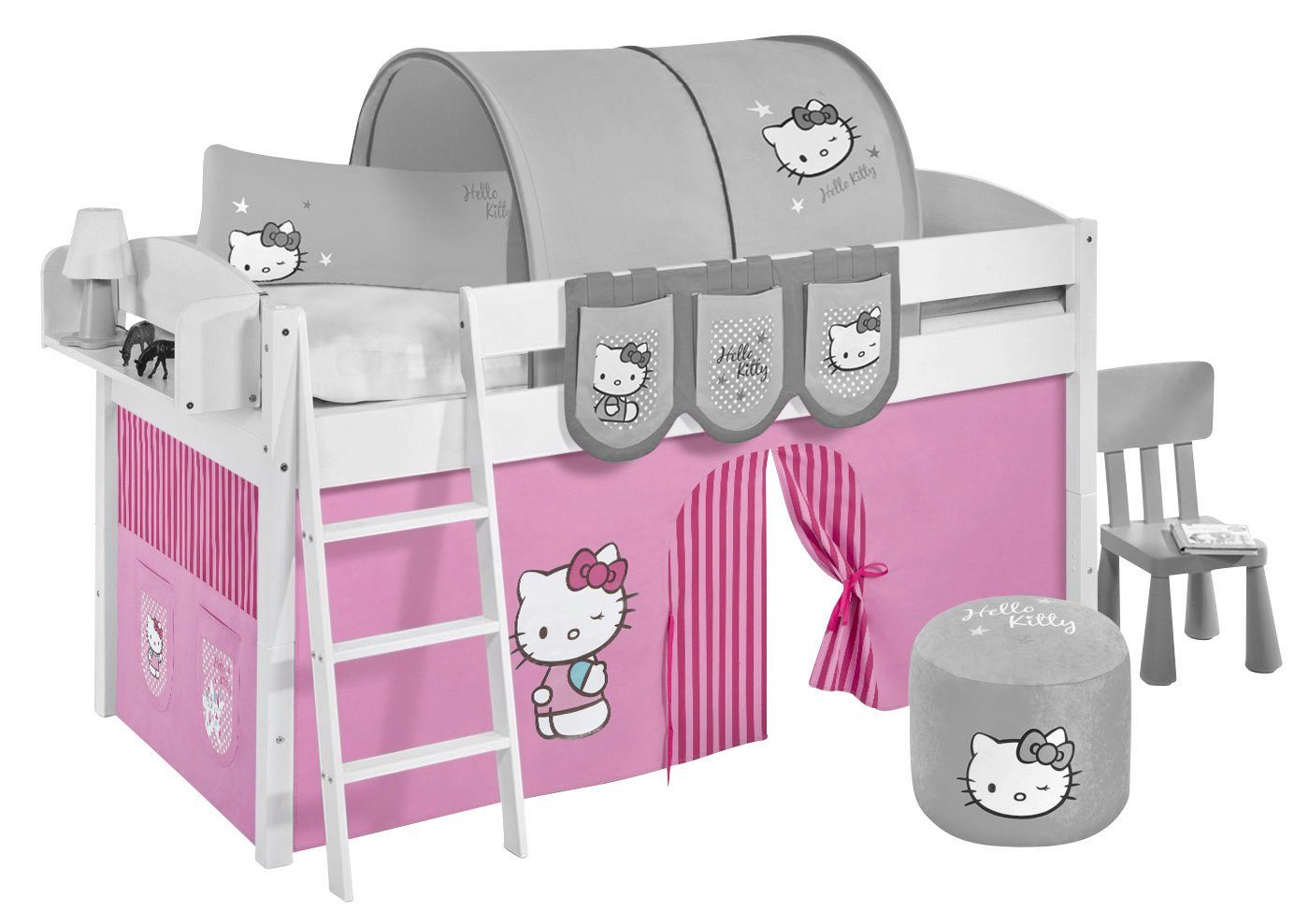 Lilokids Bettvorhang HELLO KITTY Bettvorhang für Hochbett & Etagenbett