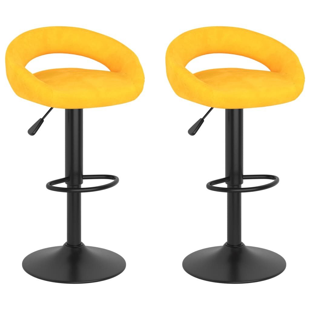 vidaXL Barhocker Barhocker 2 Stk. Senfgelb günstig online kaufen