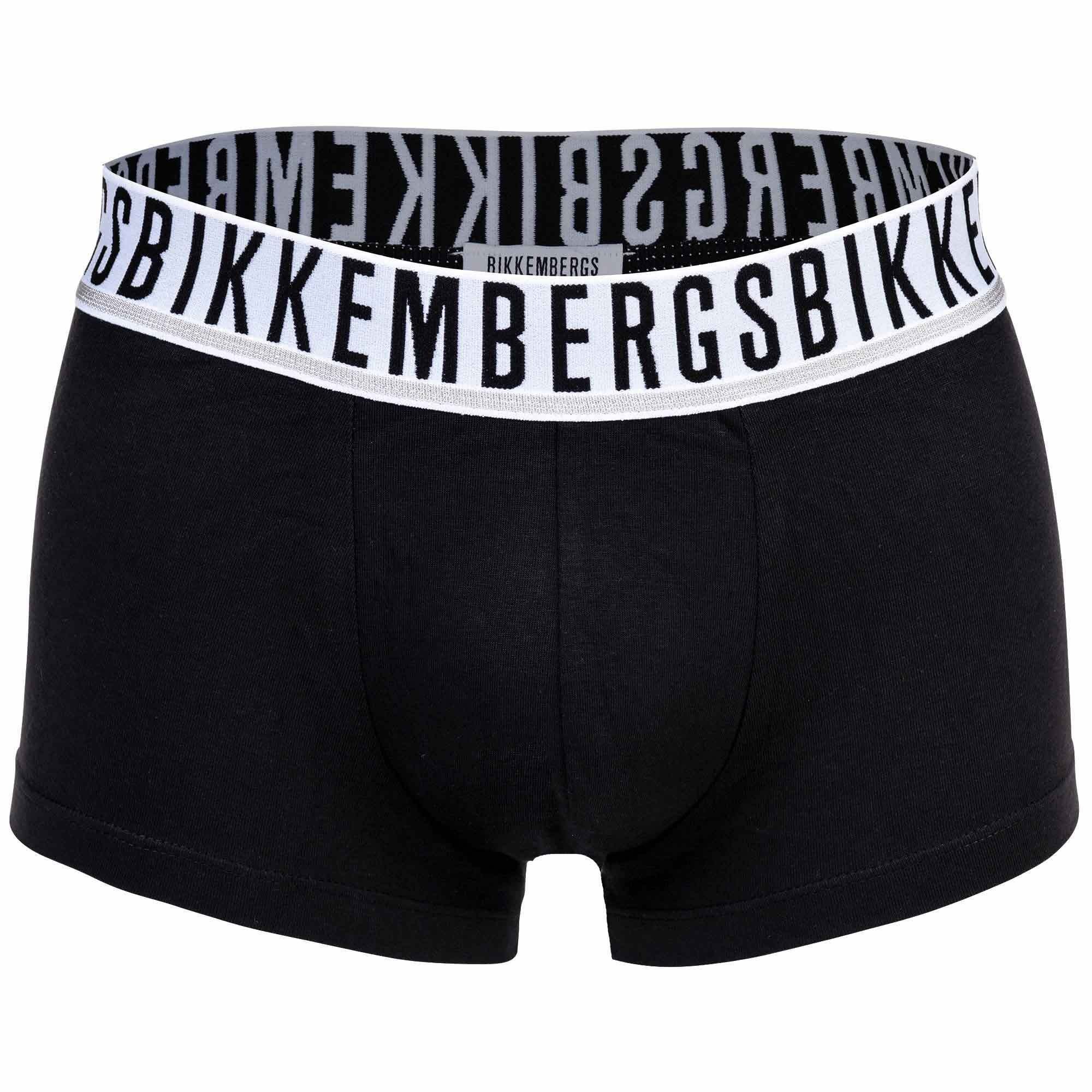 Boxer TRUNKS BI-PACK Bikkembergs Boxershorts, Schwarz 2er - Pack Herren