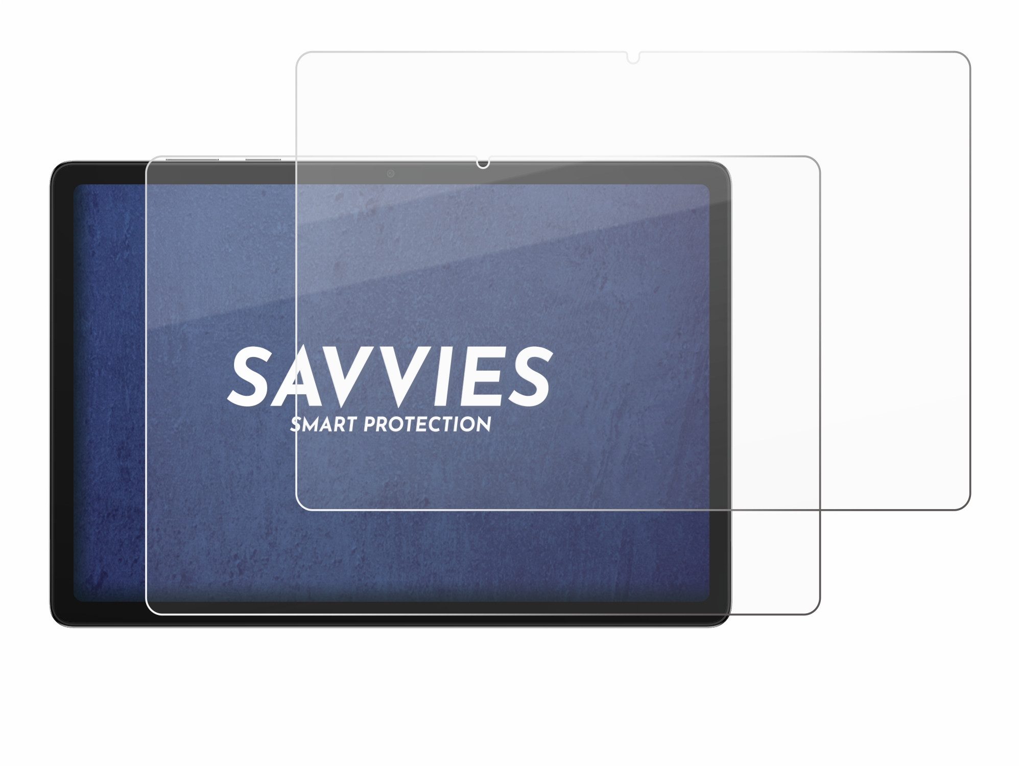 Savvies Displayschutzglas Schutzglas Panzer für Samsung Galaxy Tab A11 Plus 5G 11", 2 Stück, Schutzfolie Display Schutz Glas Folie klar