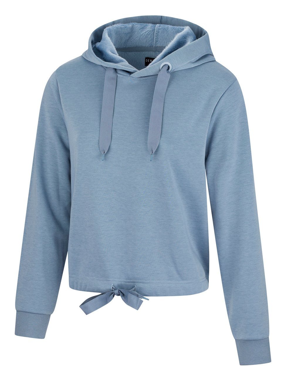 DENIMFY Kapuzenpullover Damen Hoodie DFHanna Regular Fit Crop Longsleeve Sweatshirt mit Kapuze – Bild 3 von 4