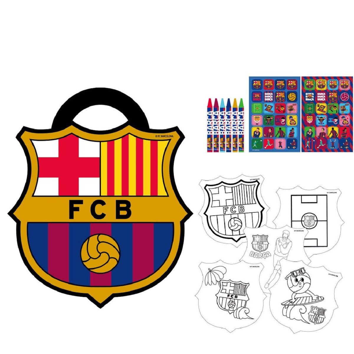FC Barcelona Zeichenalbum Aktivitätsalbum für Malen Basteln und Beschäftigung